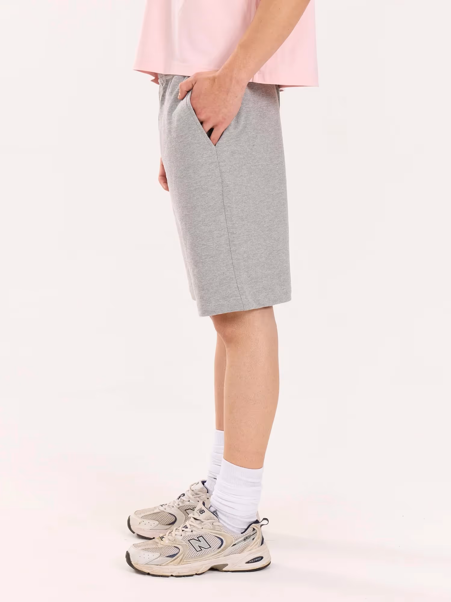 Marl Grey Sweatshorts image 7