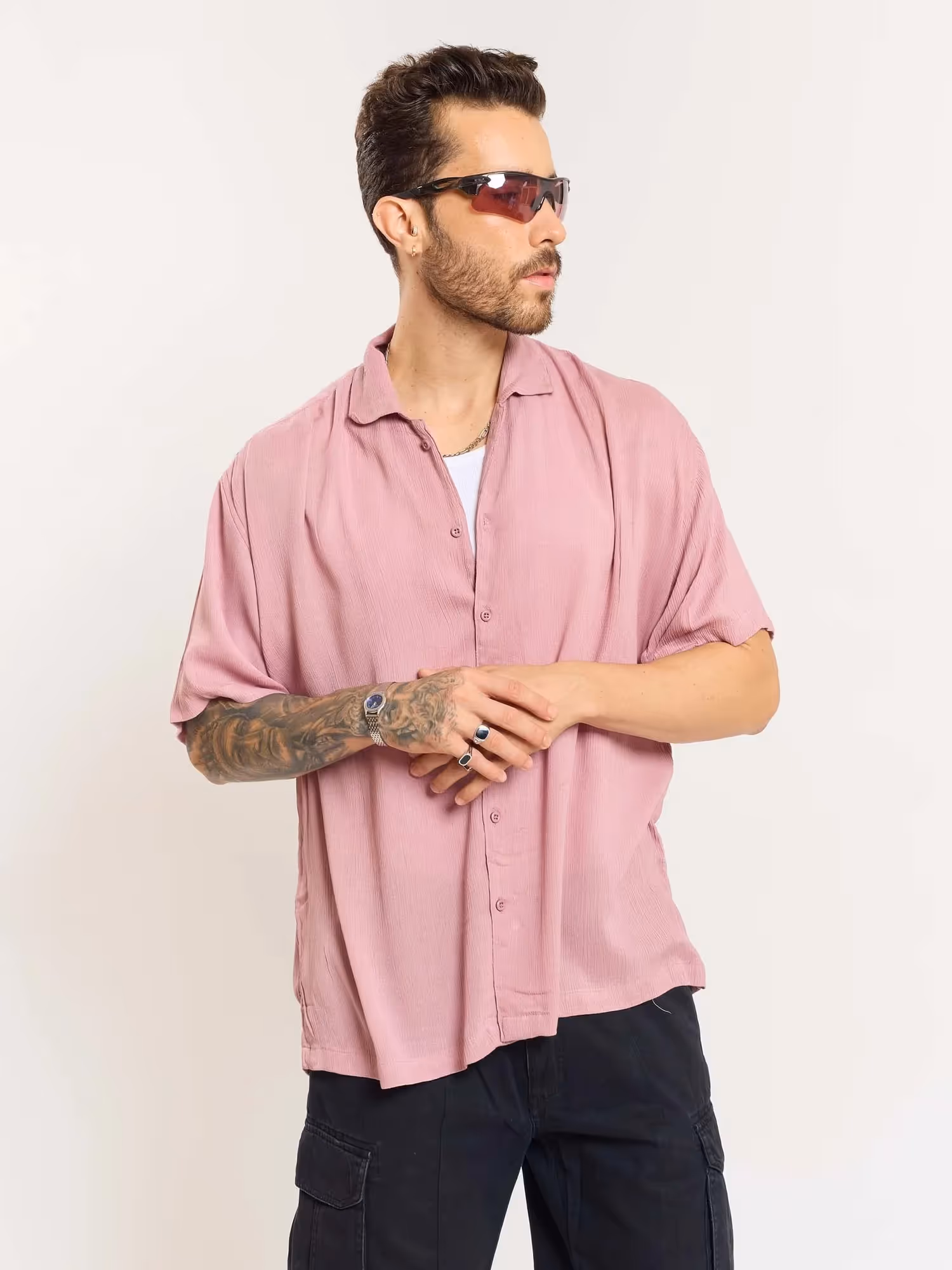 Mauve Wrinkled Shirt image 4