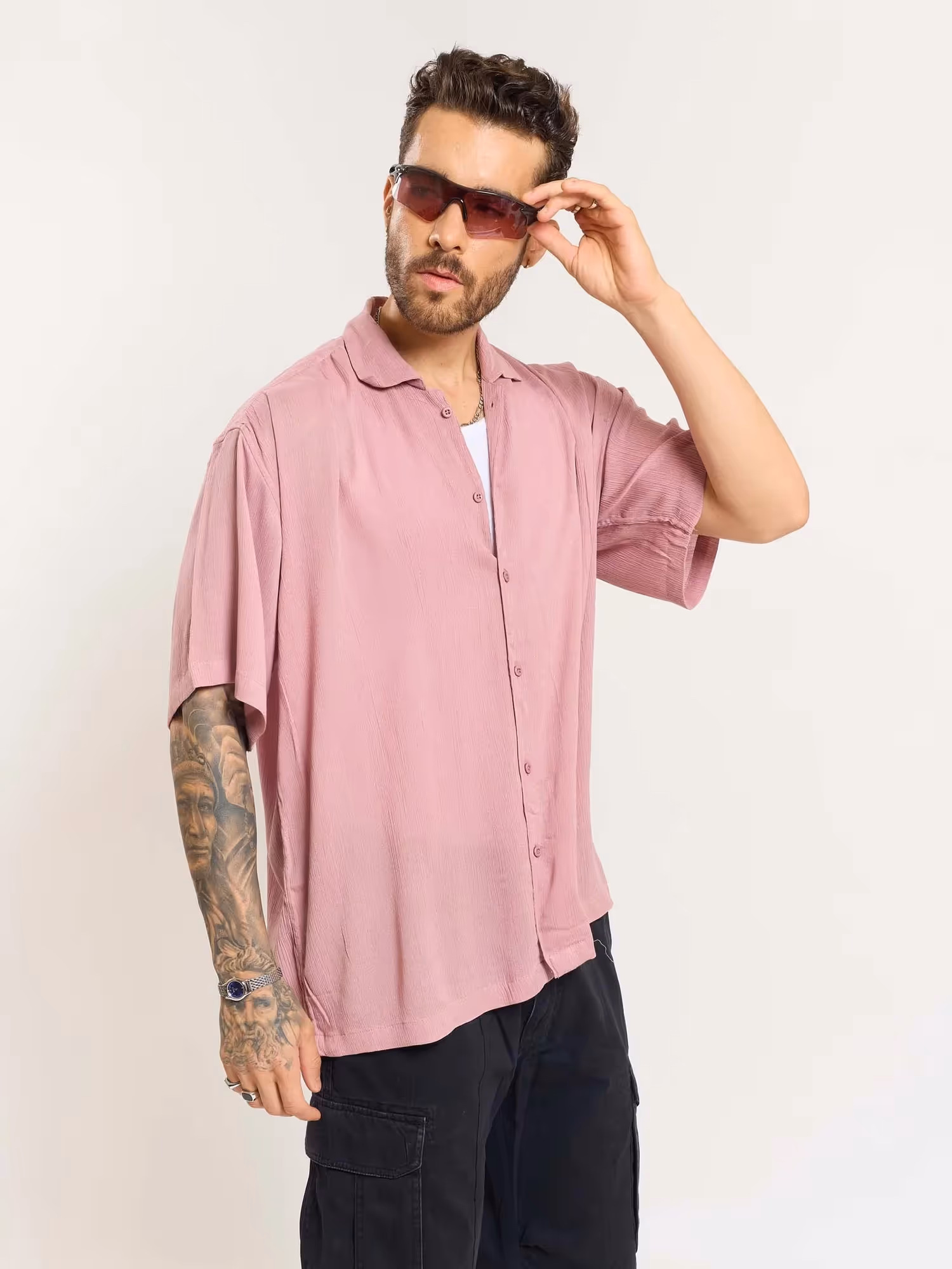 Mauve Wrinkled Shirt image 6