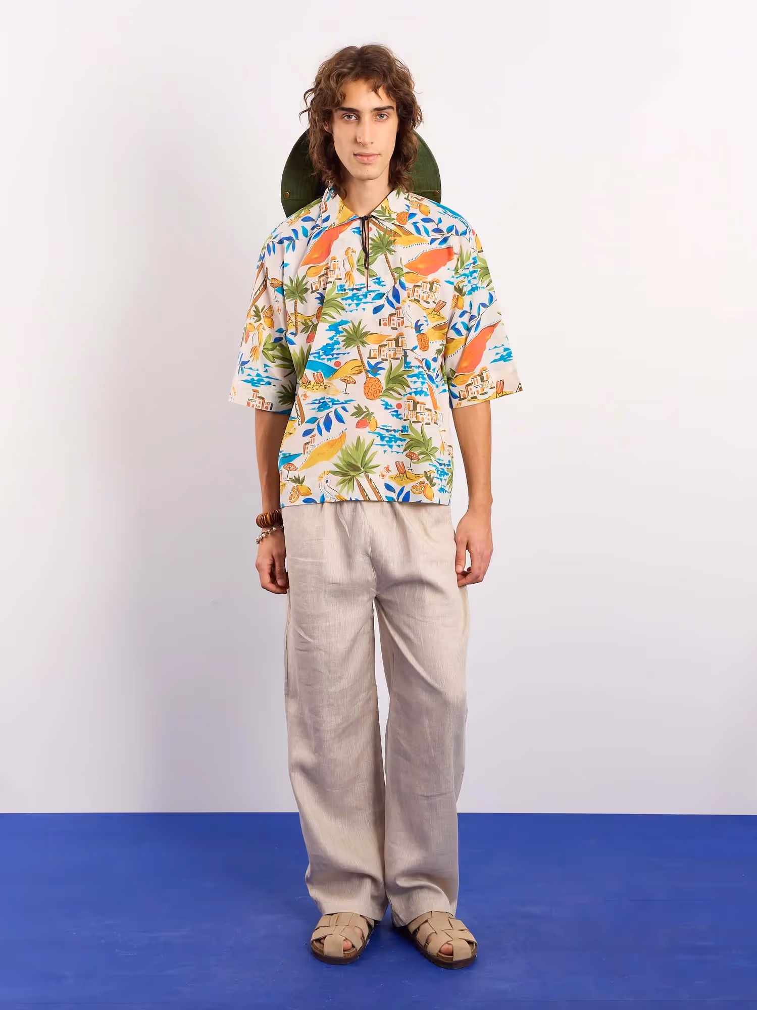 Mediterranean Summer Printed Pullover image 1