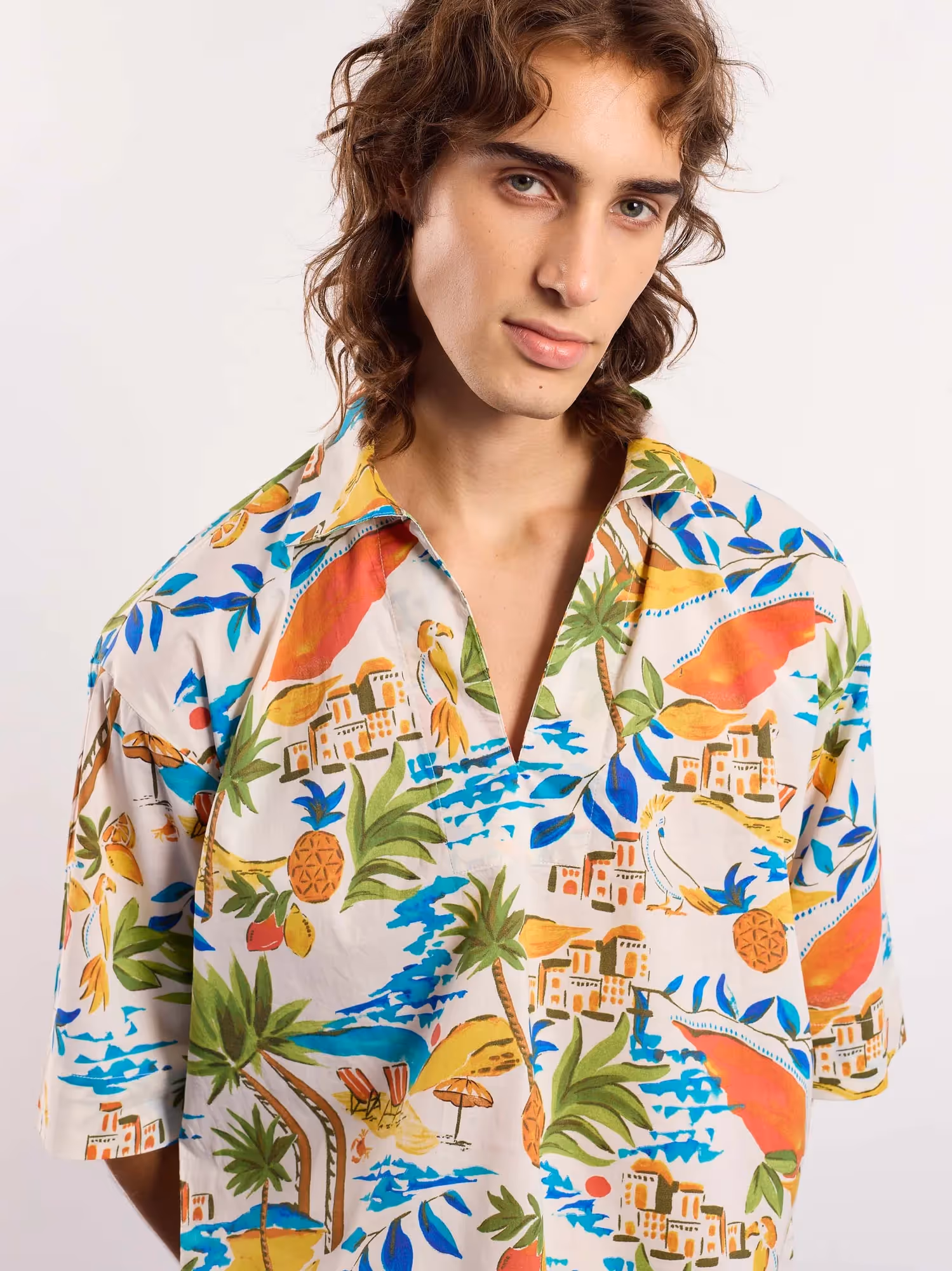 Mediterranean Summer Printed Pullover image 5