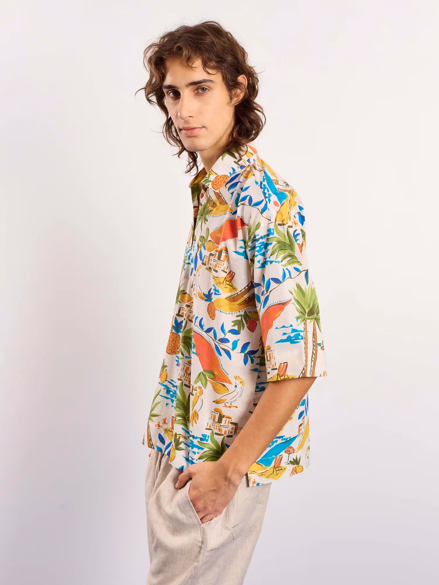 Mediterranean Summer Printed Pullover image 7