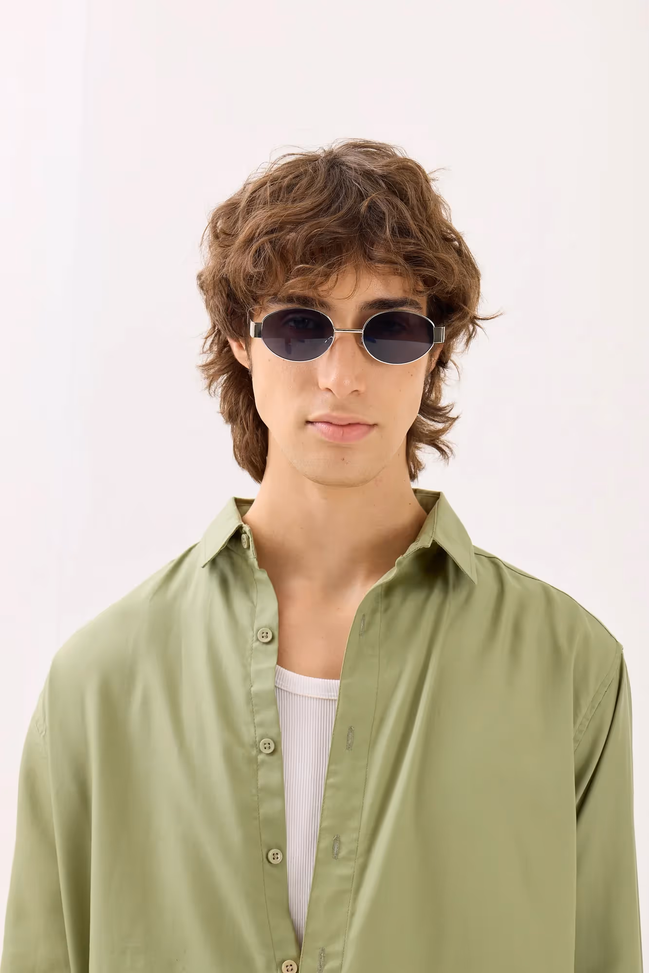 Mint Green Drape Shirt  image 4