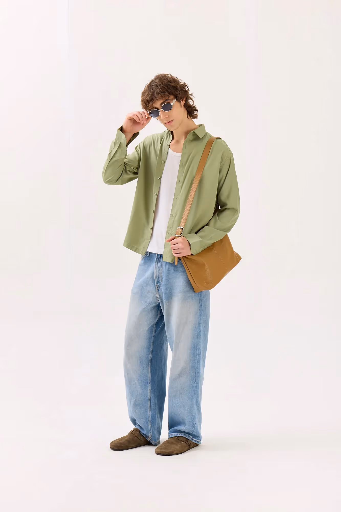 Mint Green Drape Shirt  image 5