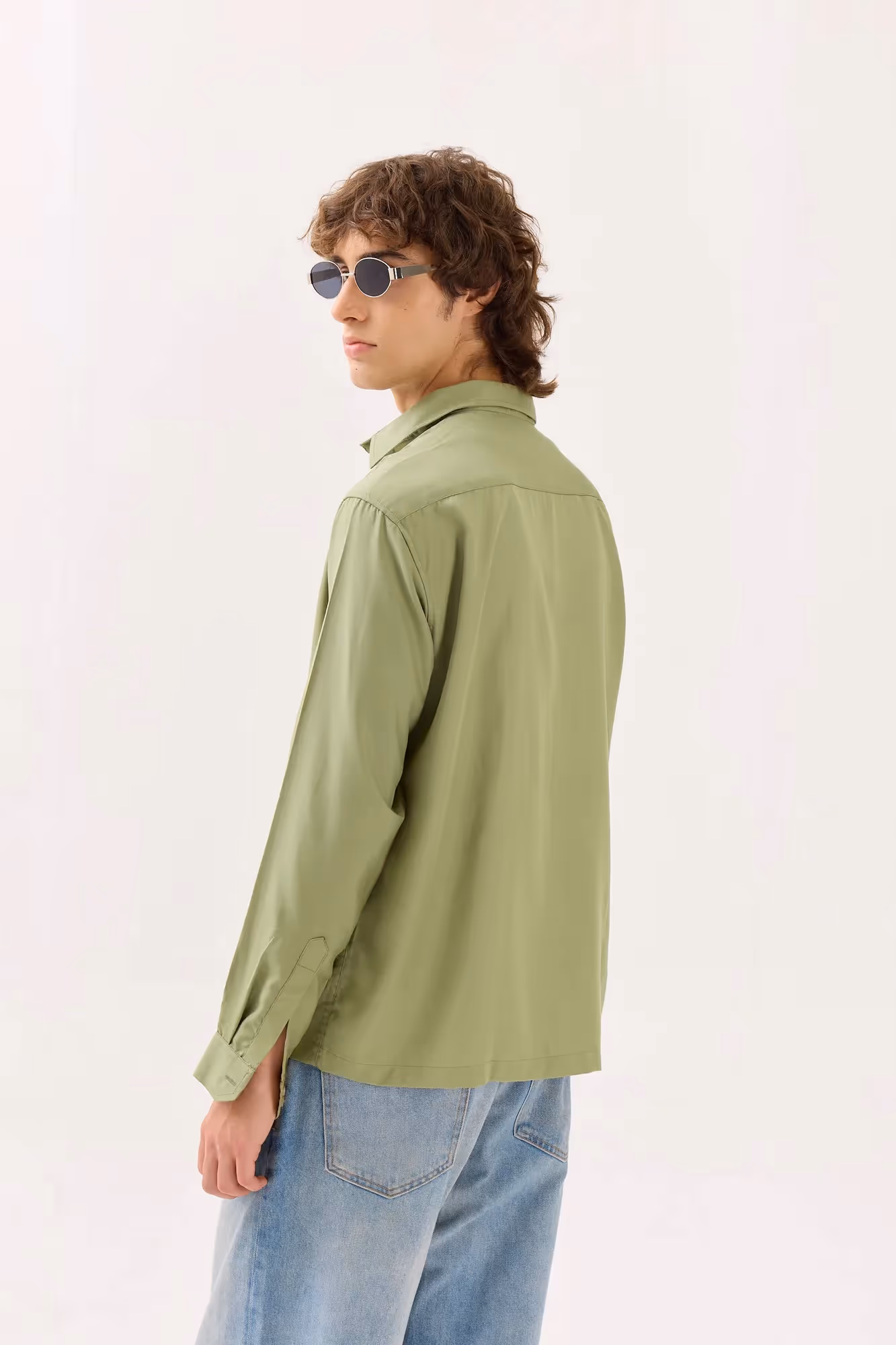 Mint Green Drape Shirt  image 6