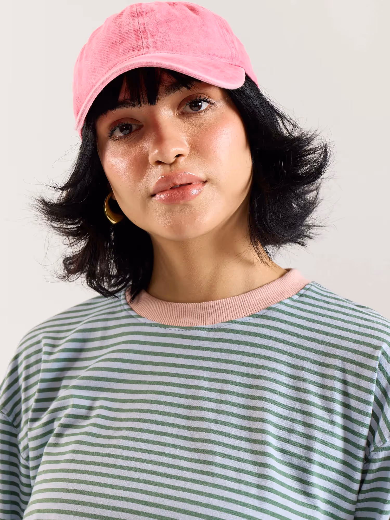 Muted Sage Loose Fit Cropped T-Shirt image 8