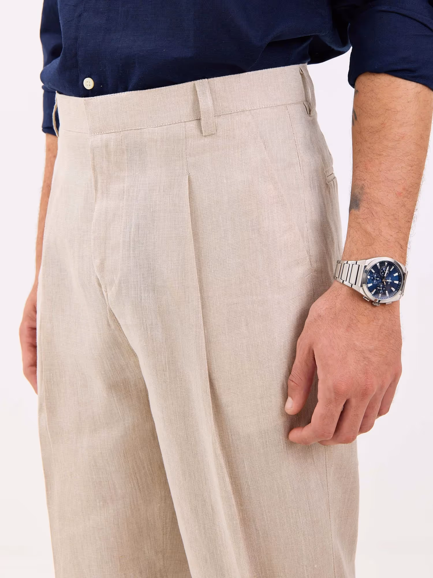 Natural Linen Trousers image 3