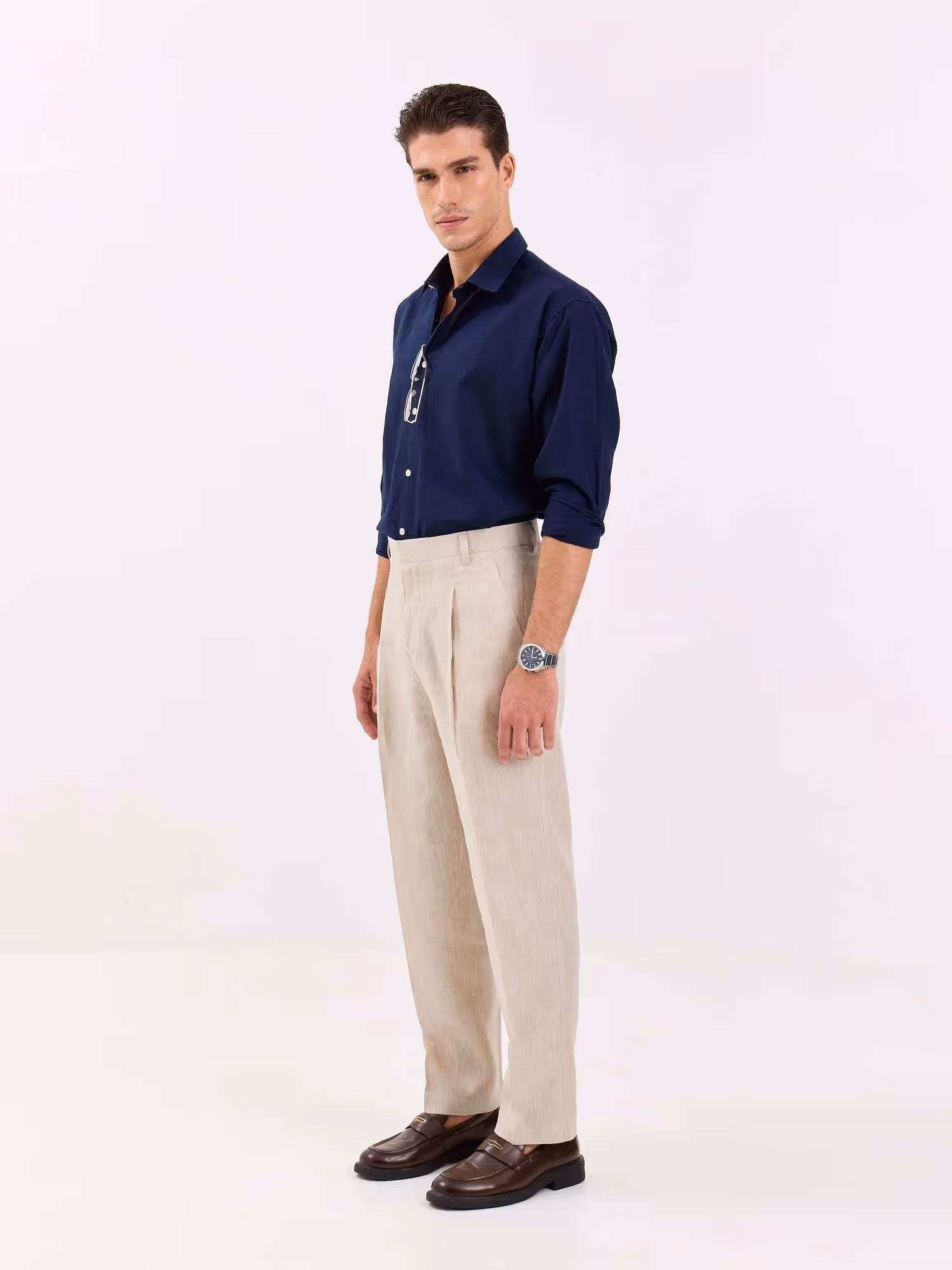 Natural Linen Trousers image 5