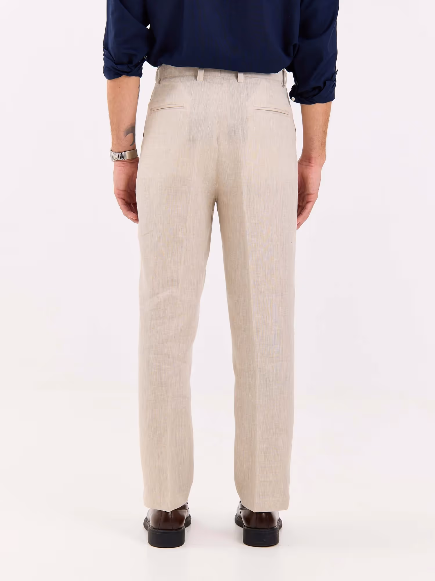 Natural Linen Trousers image 8