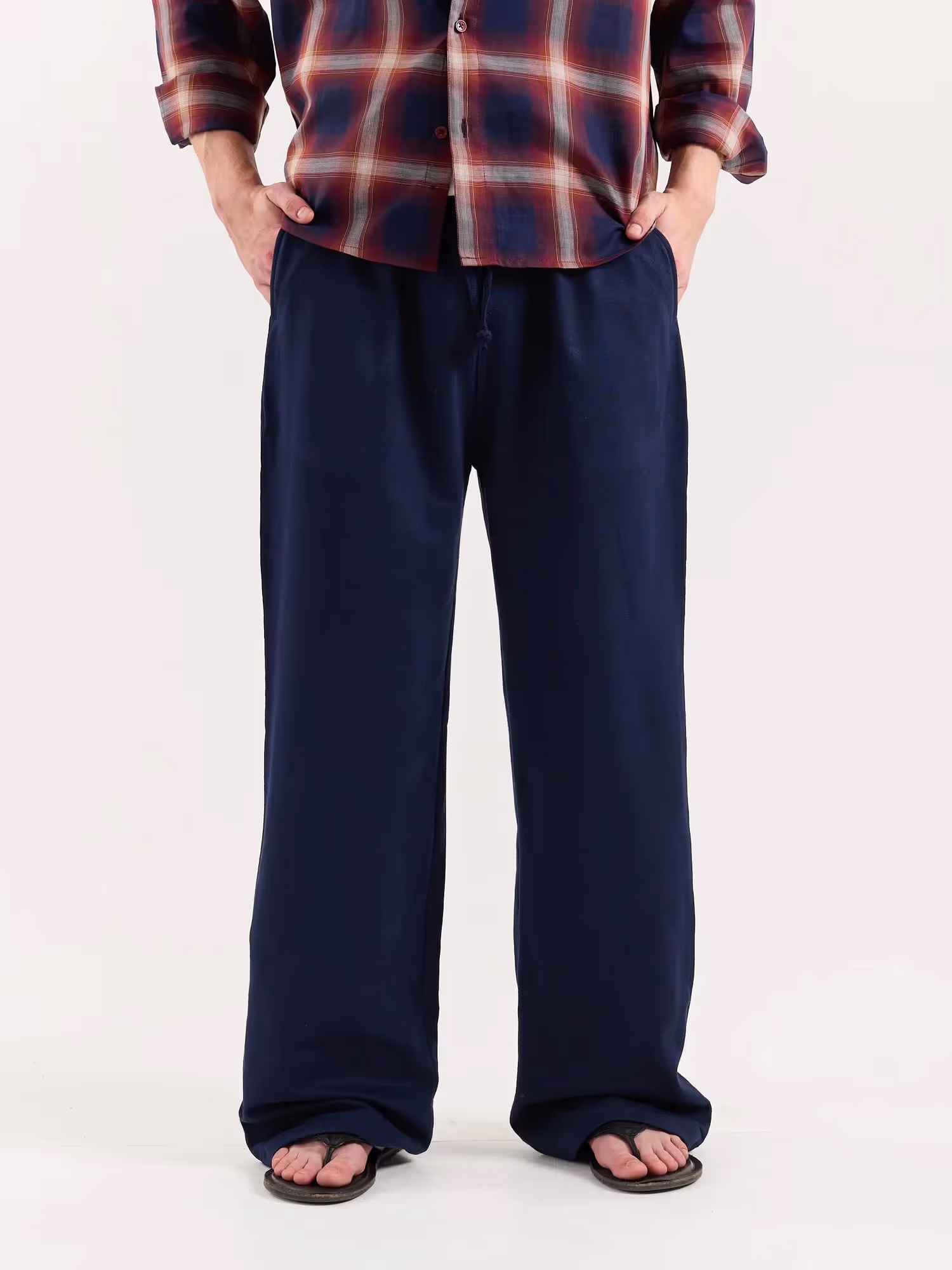 Navy Blue Loose Fit Sweatpants image 3