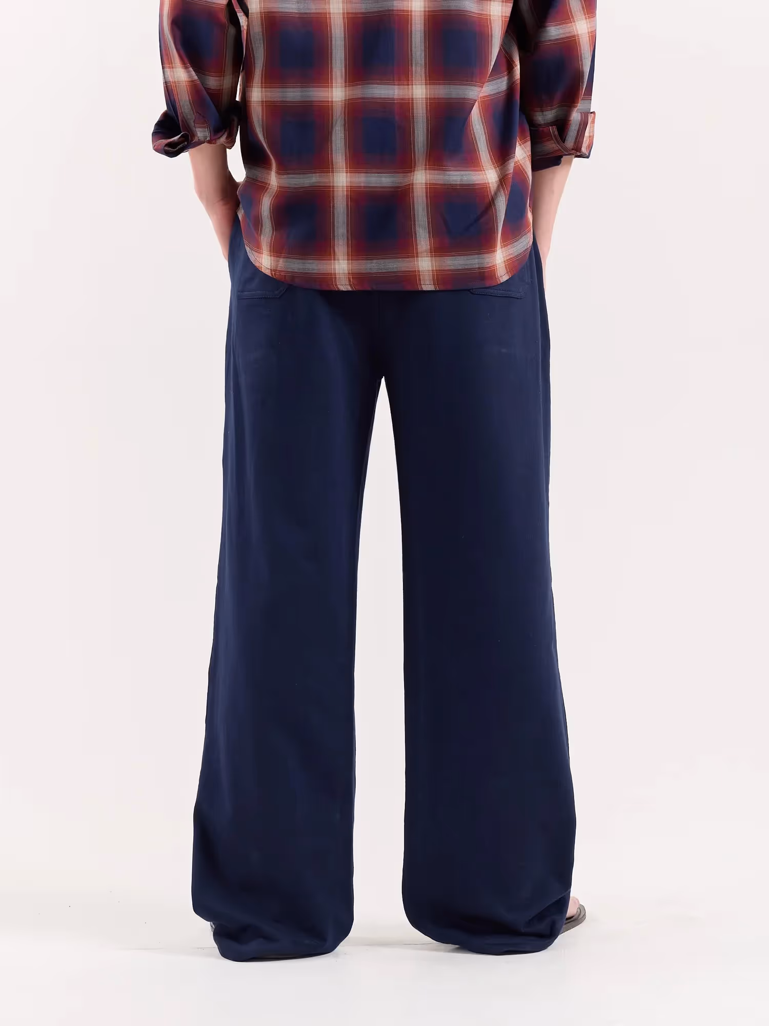 Navy Blue Loose Fit Sweatpants image 8