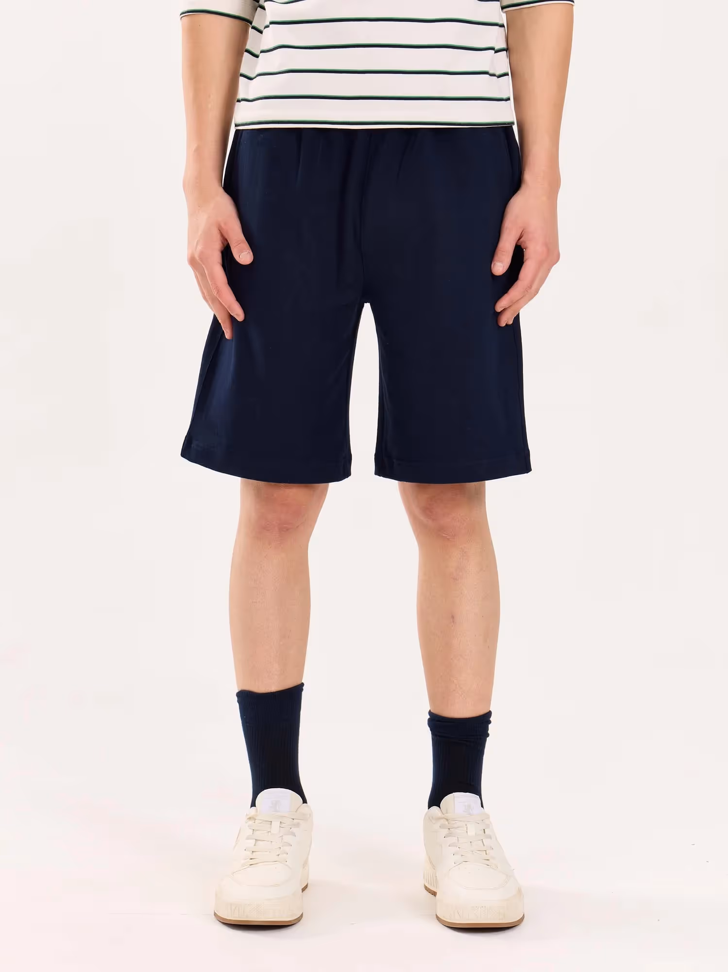 Navy Blue Sweatshorts image 3