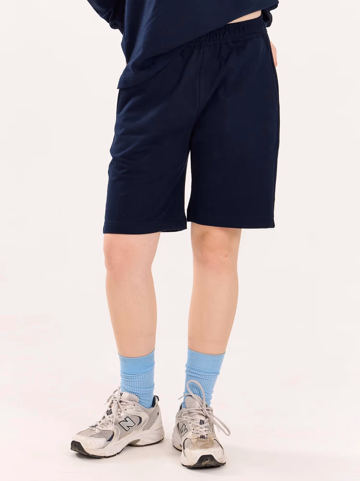 Navy Blue Sweatshorts image 4