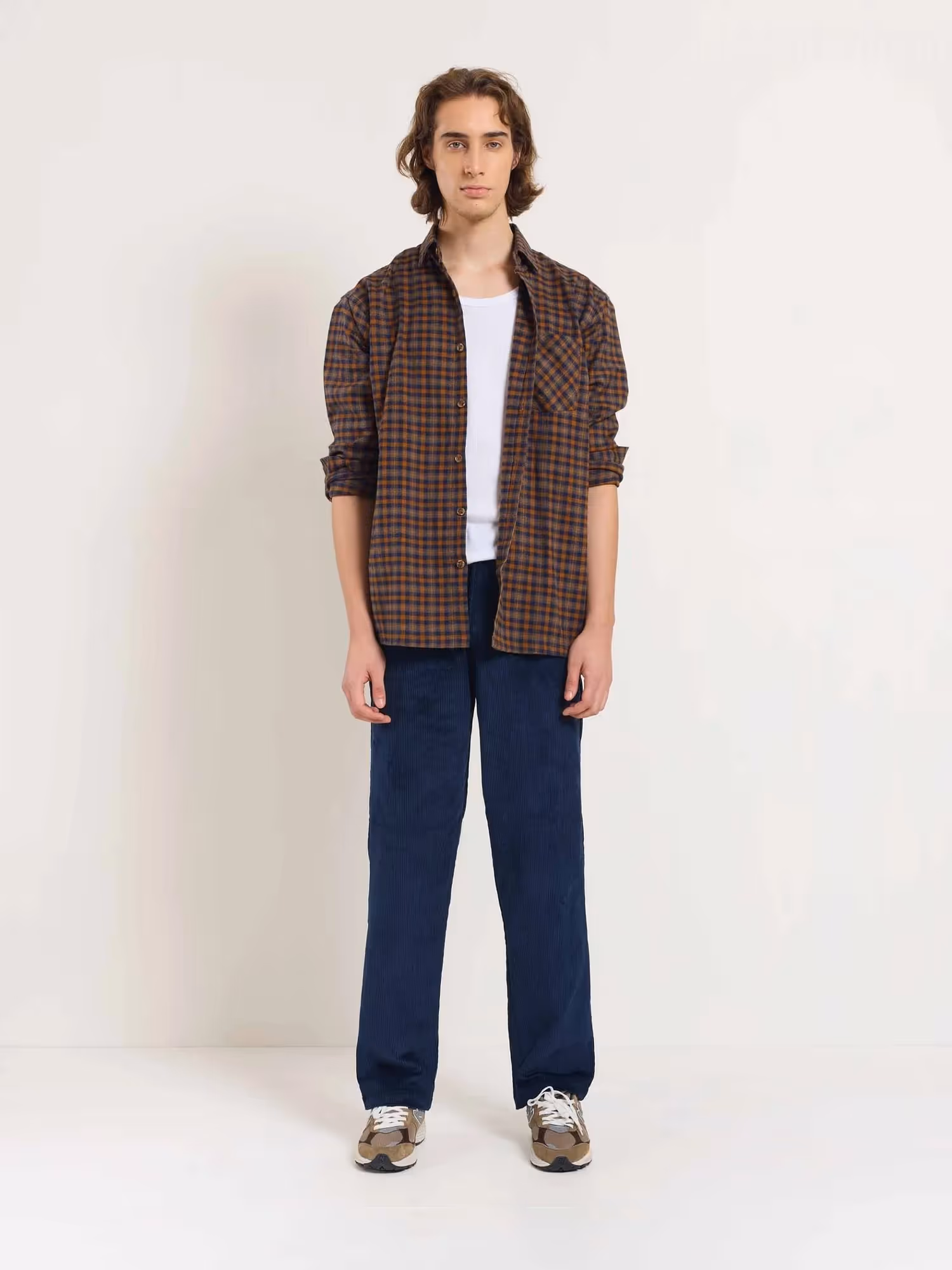 Navy Corduroy Trousers  image 1