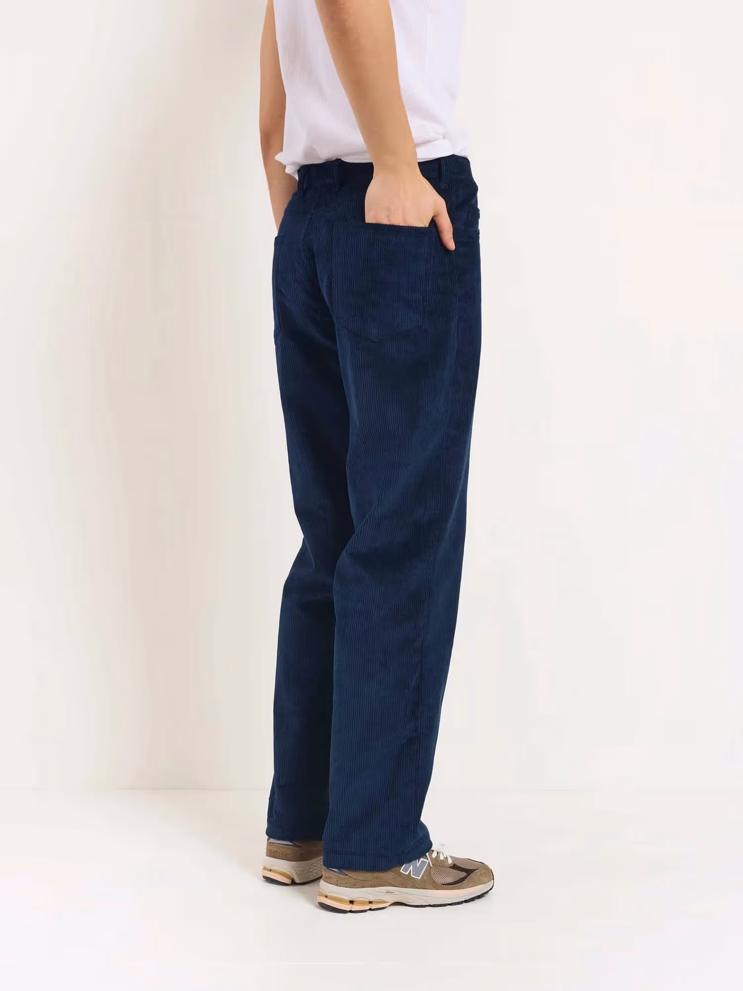 Navy Corduroy Trousers  image 6