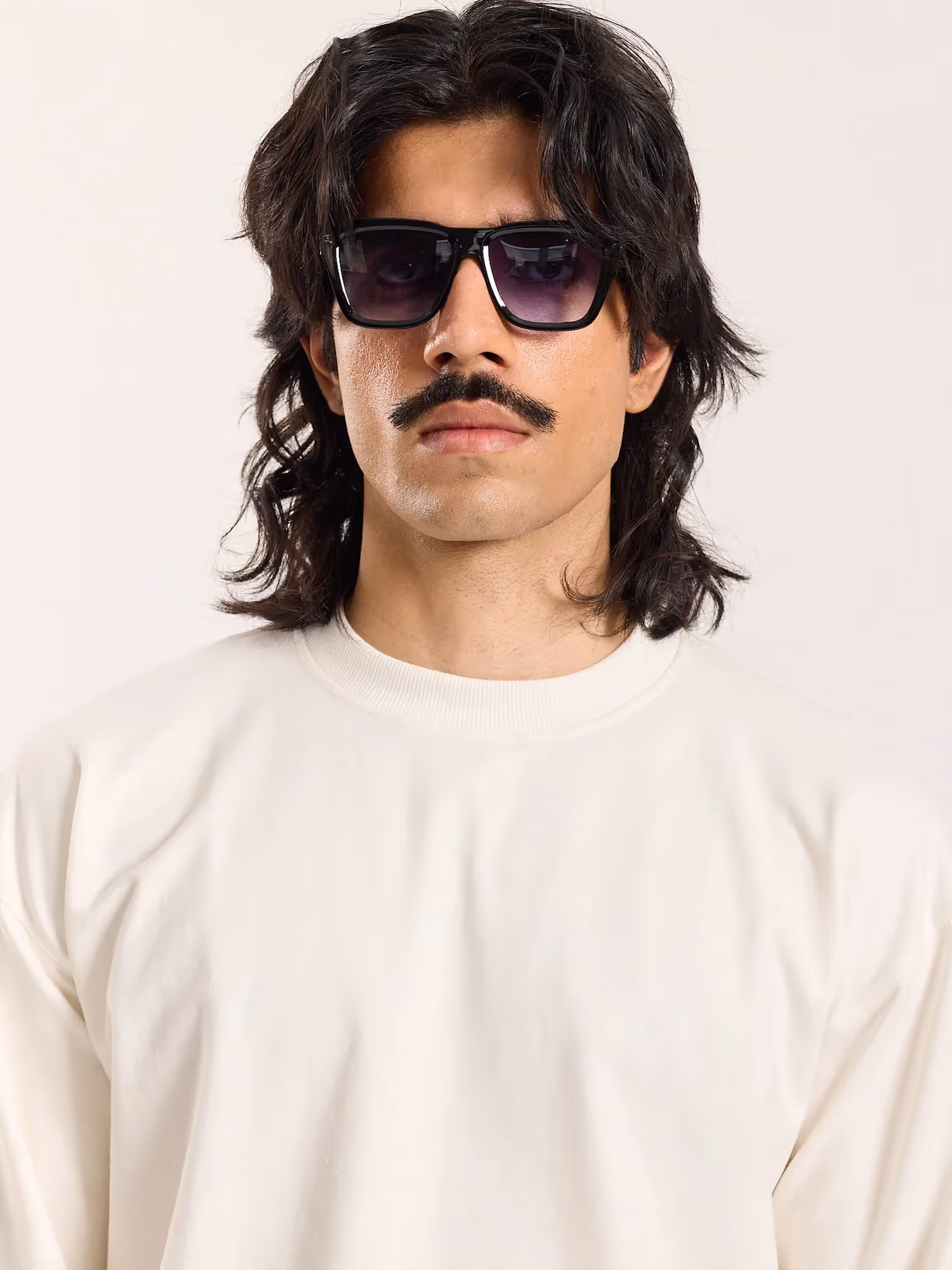 Off-White Loose Fit Cropped T-Shirt  image 5