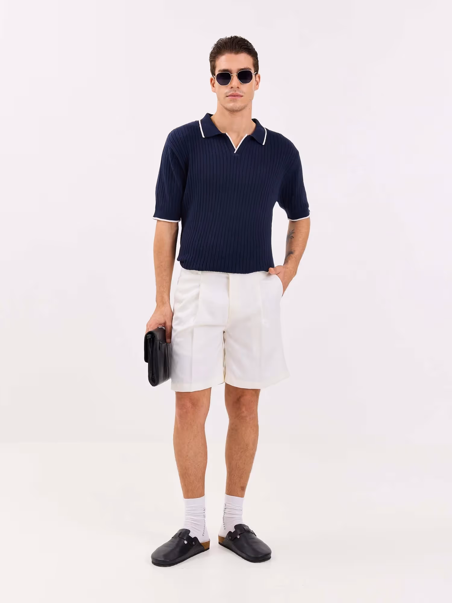 Off White Trouser Shorts image 1