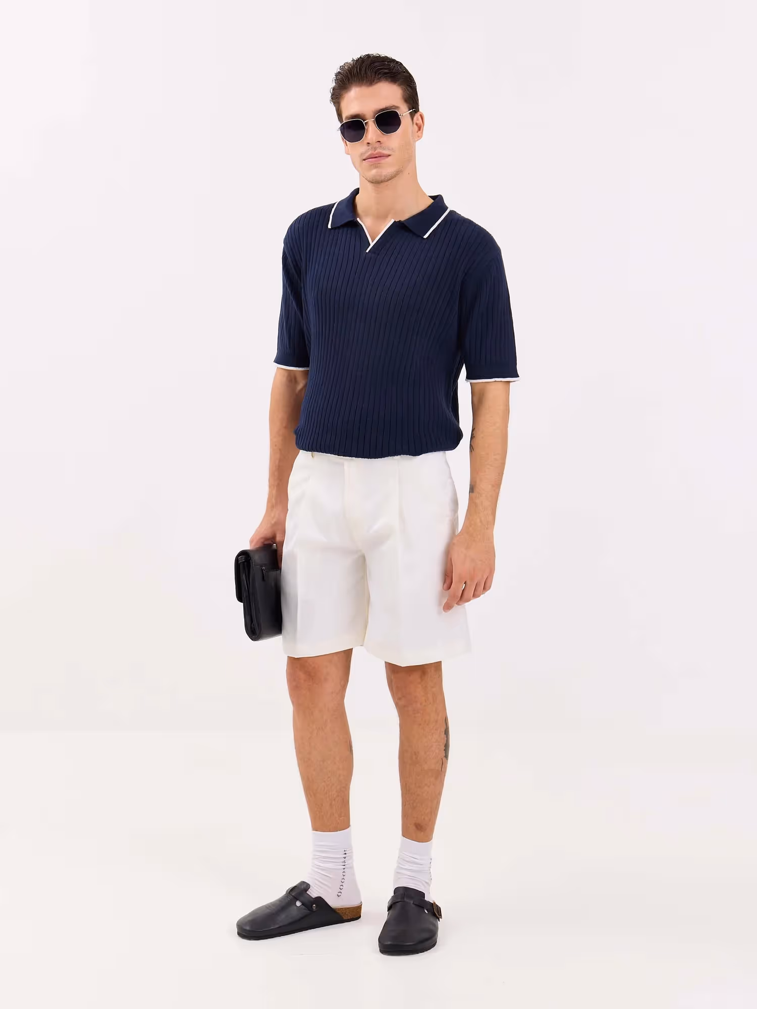 Off White Trouser Shorts image 4