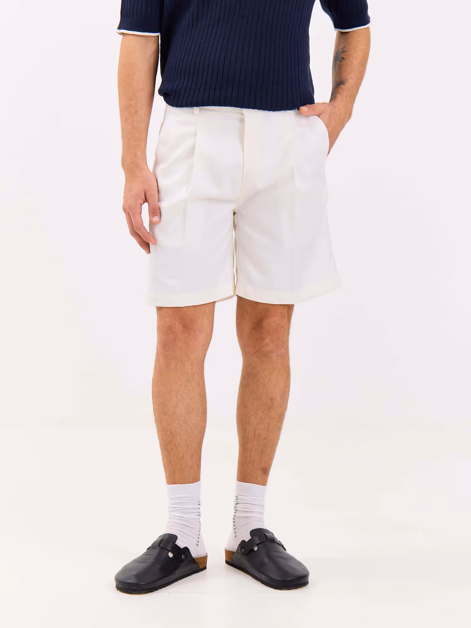 Off White Trouser Shorts image 5
