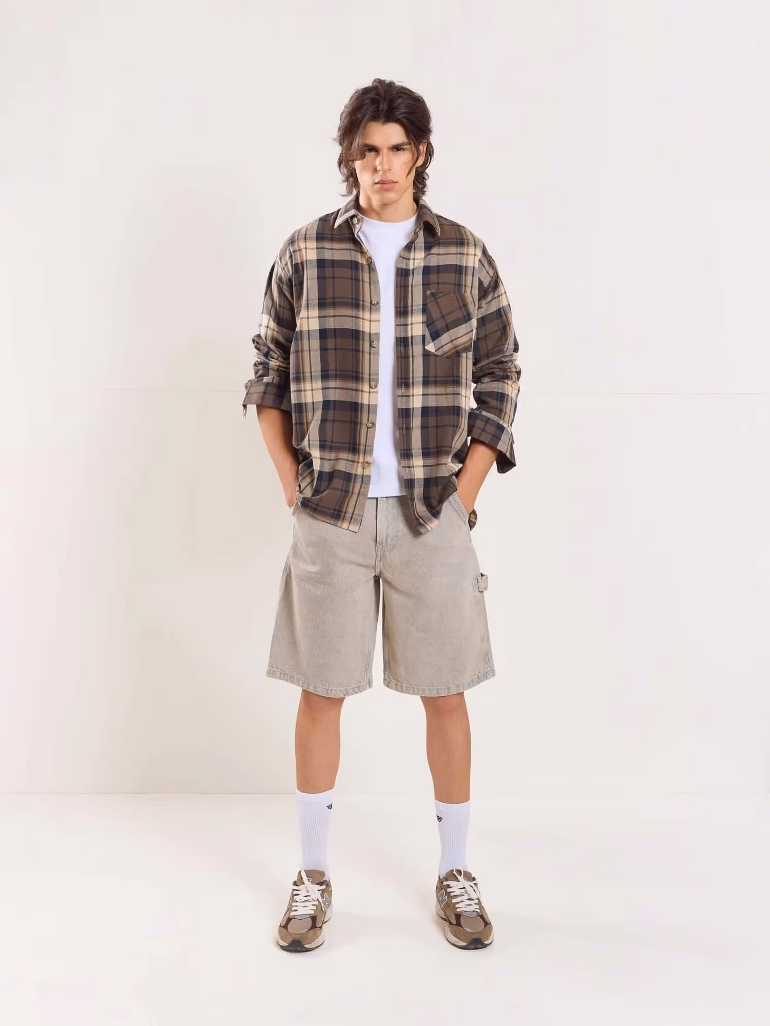 Olive Flannel Overshirt  image 2