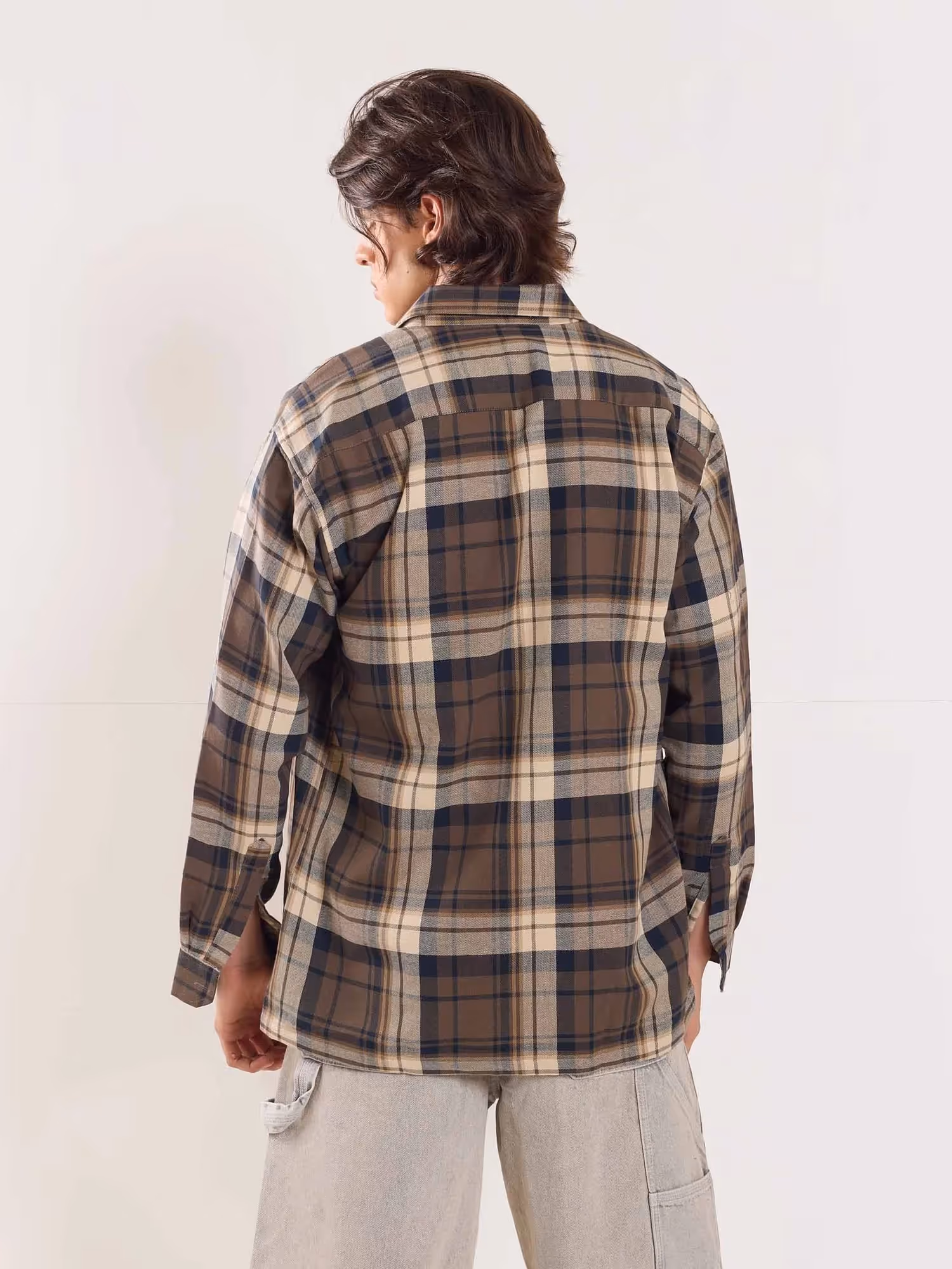 Olive Flannel Overshirt  image 6