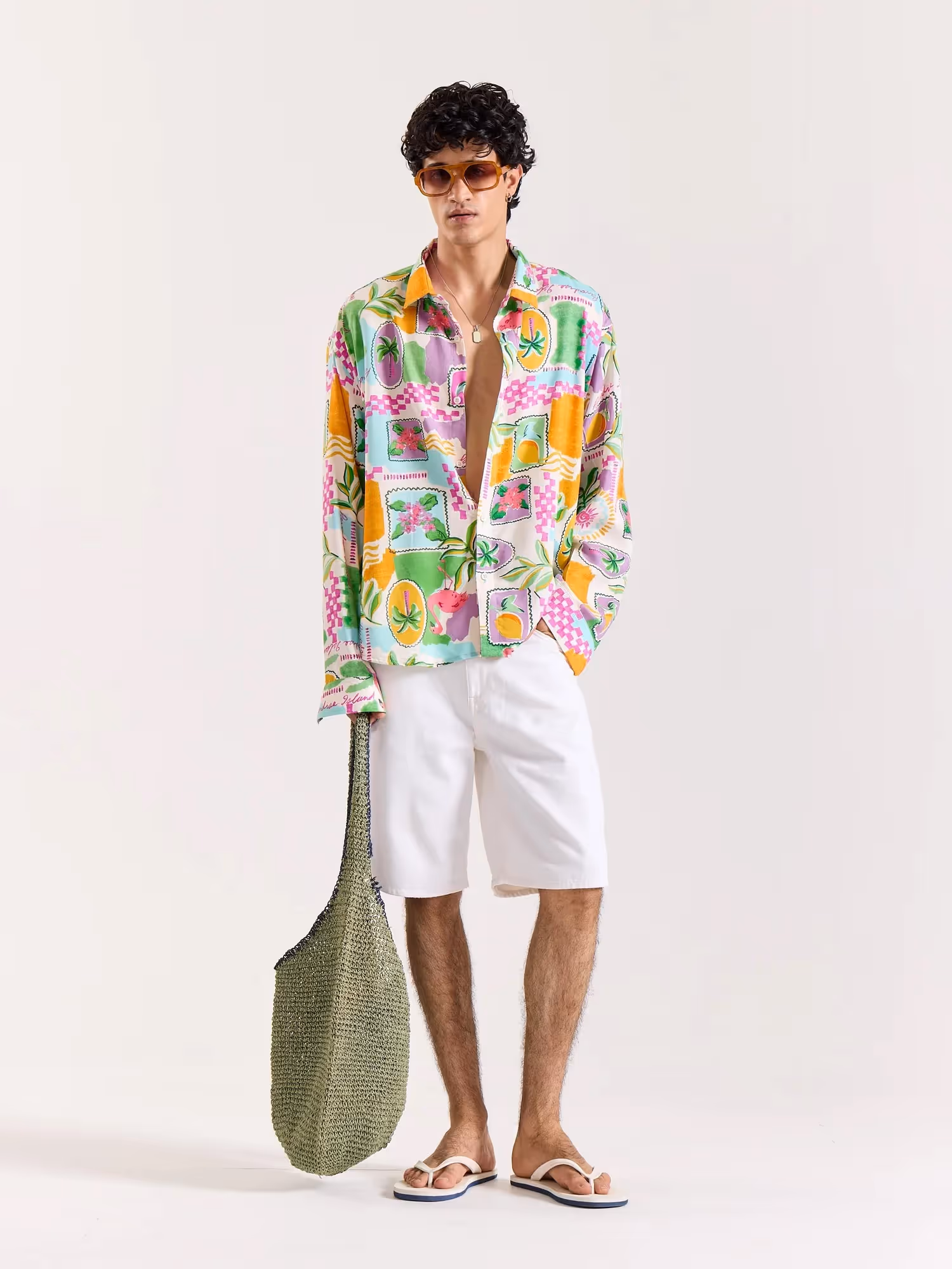 Paradise Postcard Printed Shirt image 1