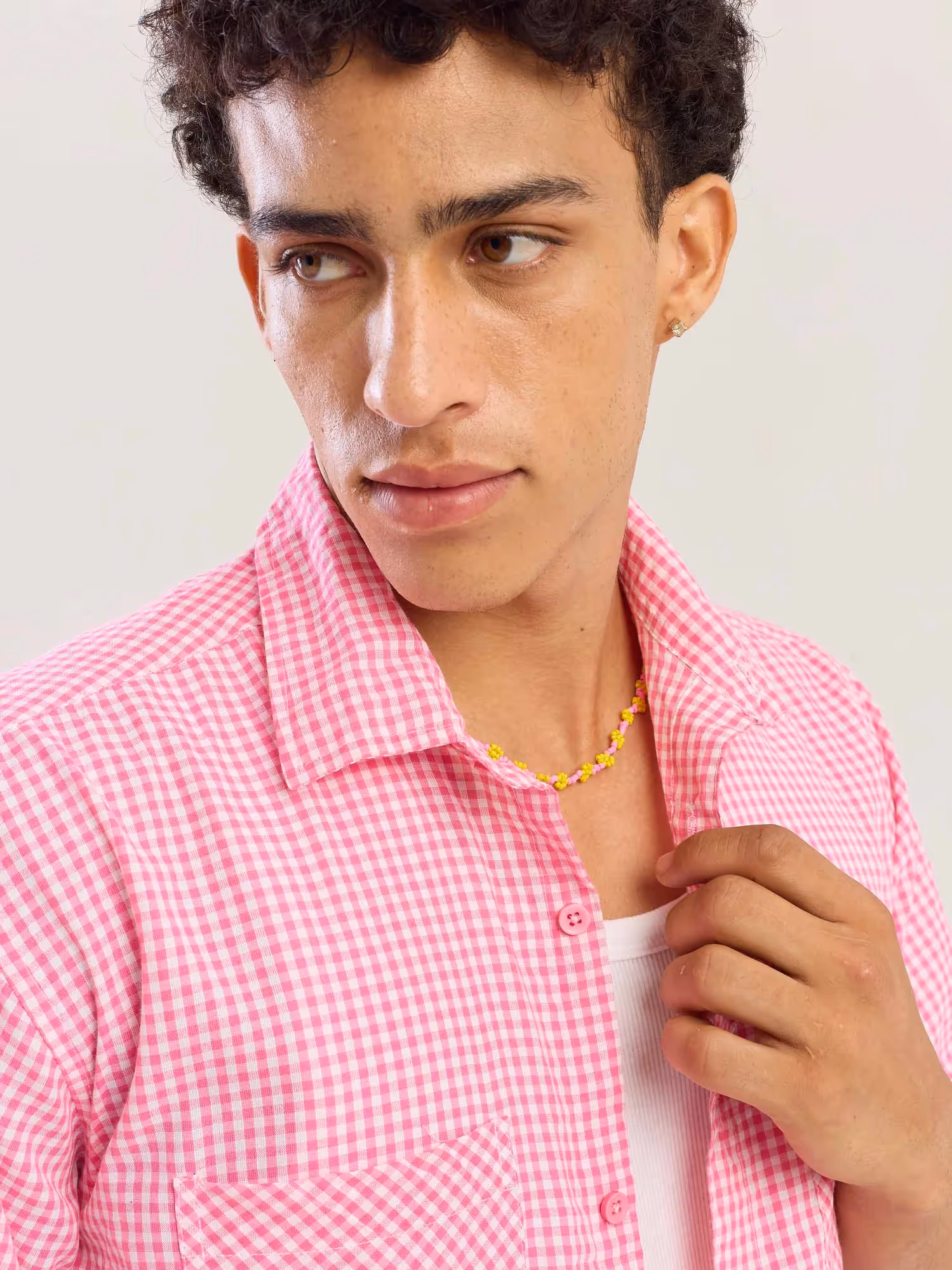 Pink Gingham Seersucker Shirt image 6