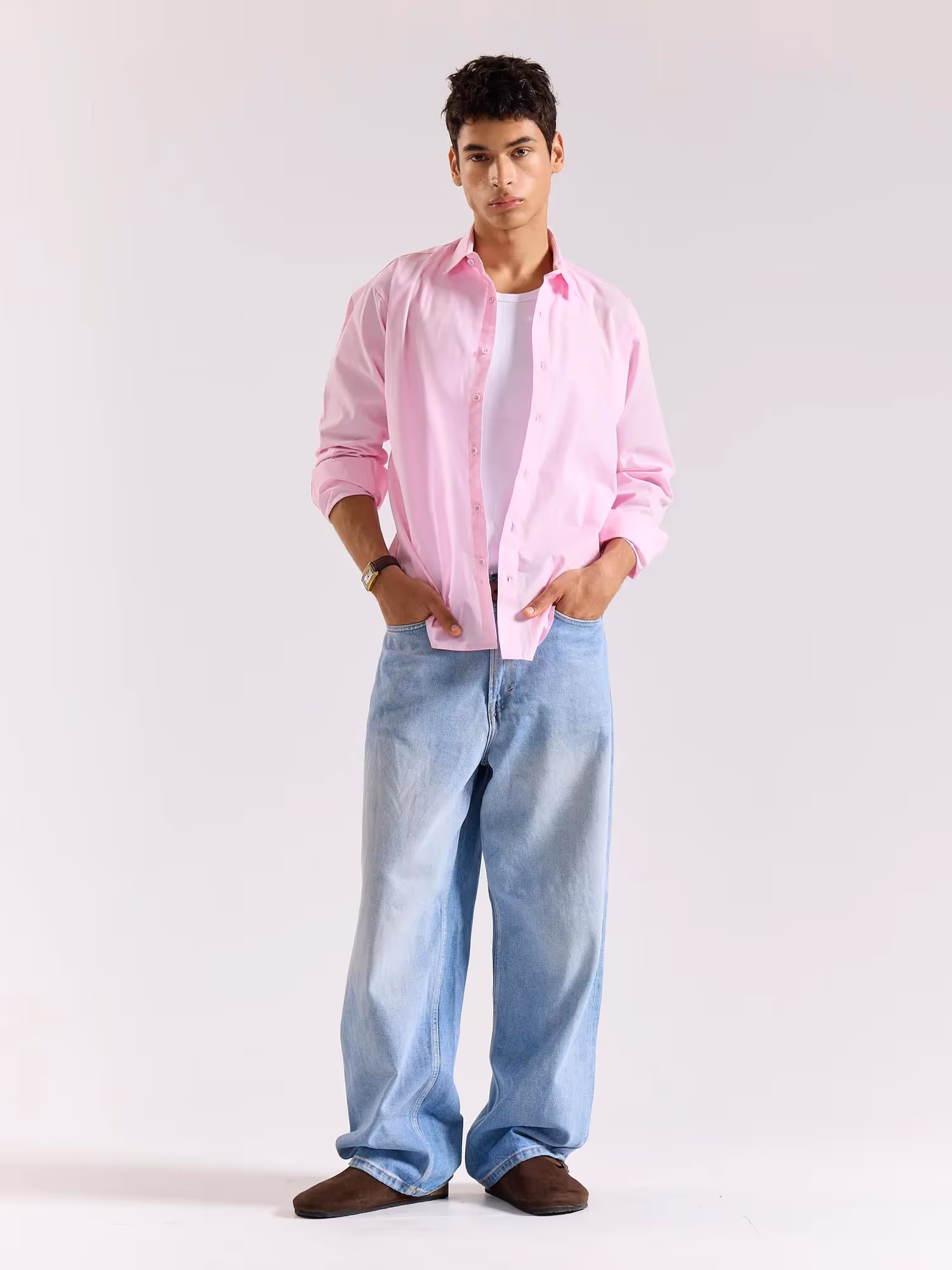 Pink Poplin Shirt image 1