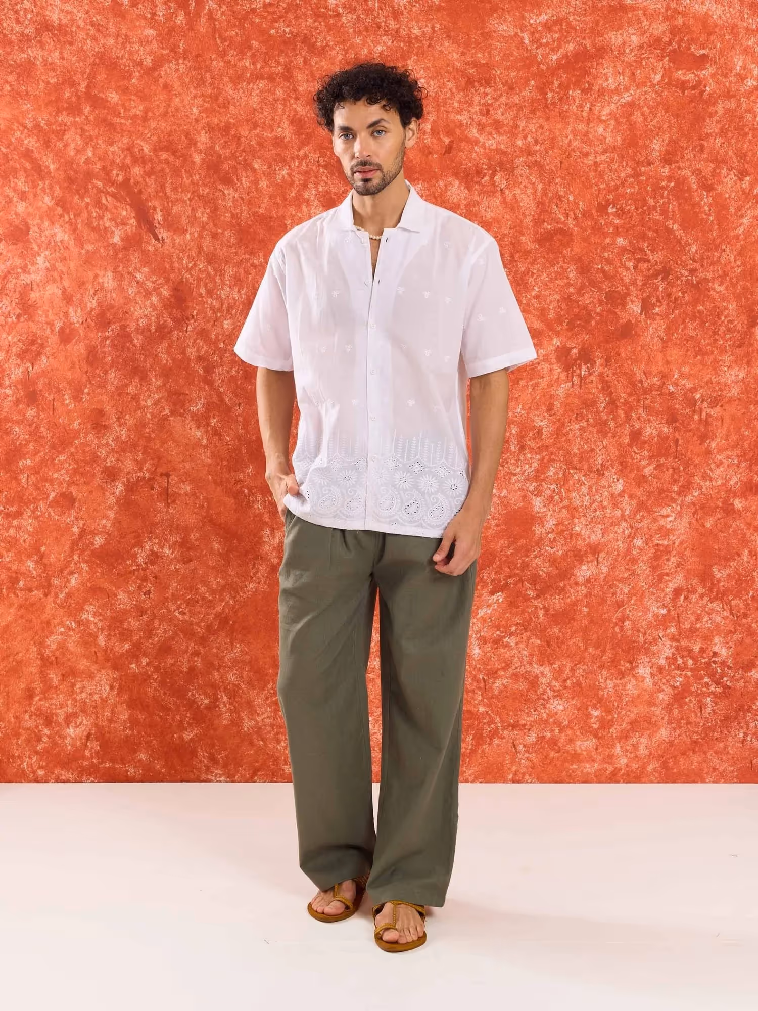 Poornima Embroidered Cotton Shirt image 2