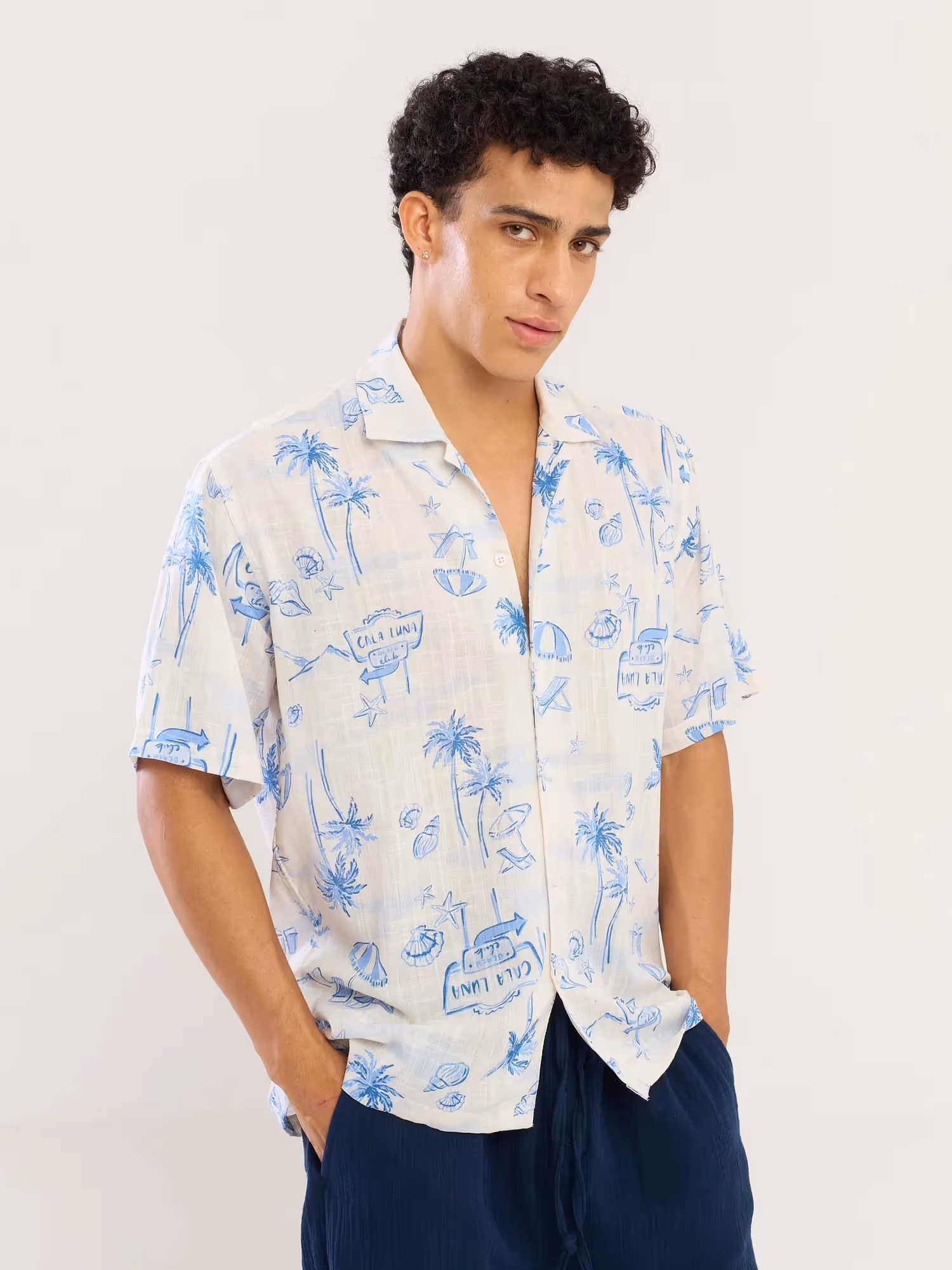 Postcard Paradise Printed Shirt image 3