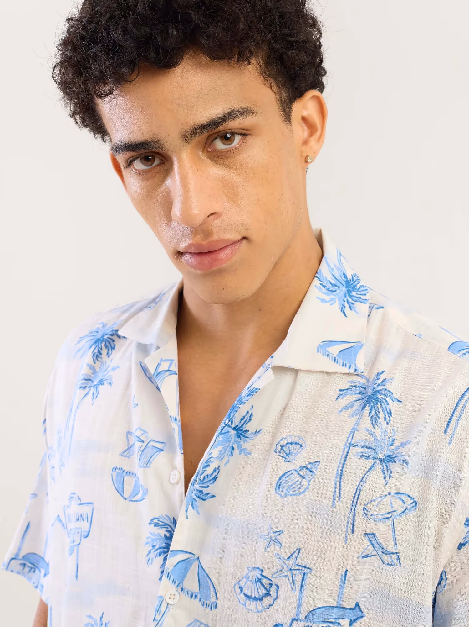 Postcard Paradise Printed Shirt image 5