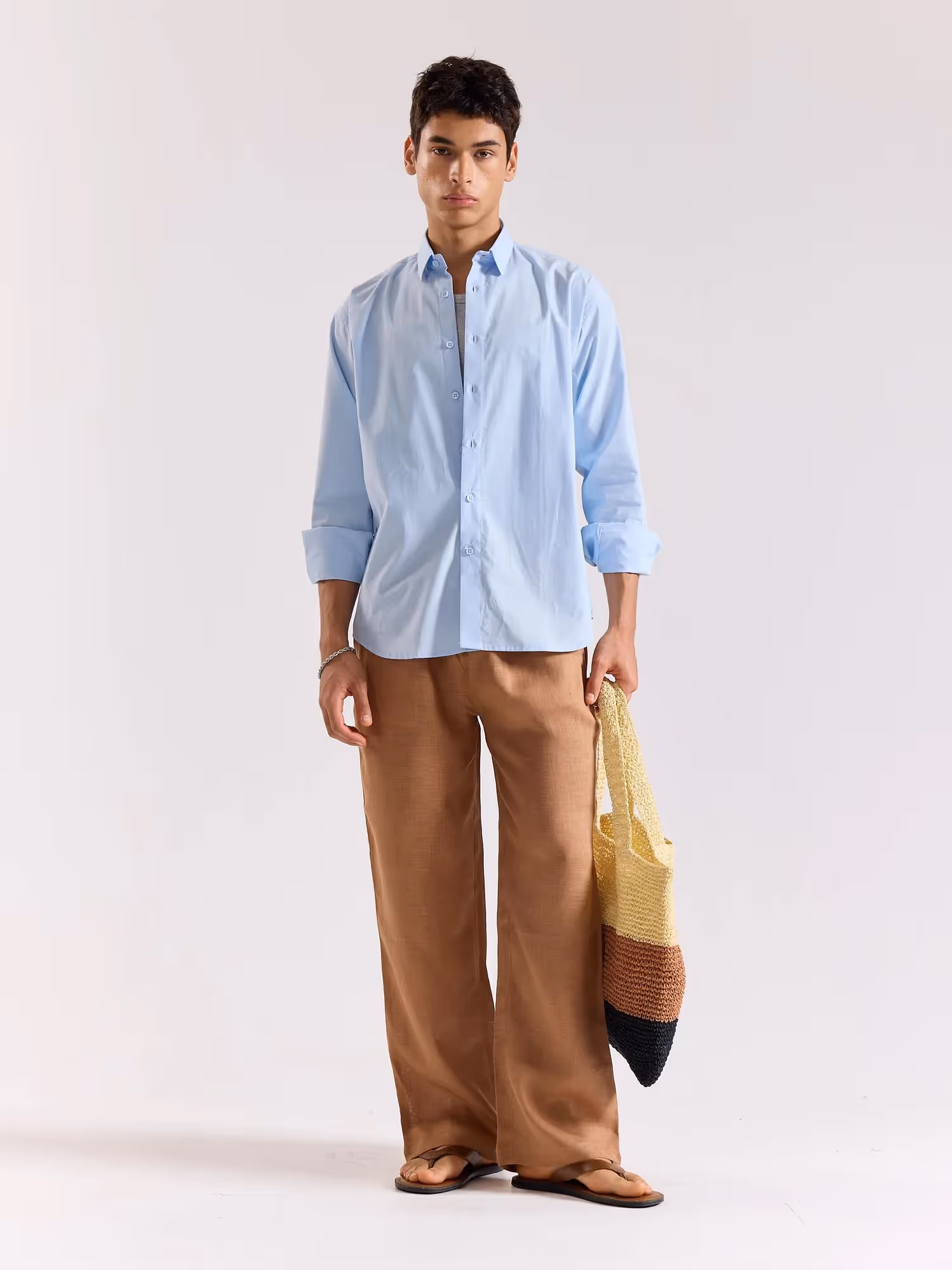 Powder Blue Poplin Shirt image 1