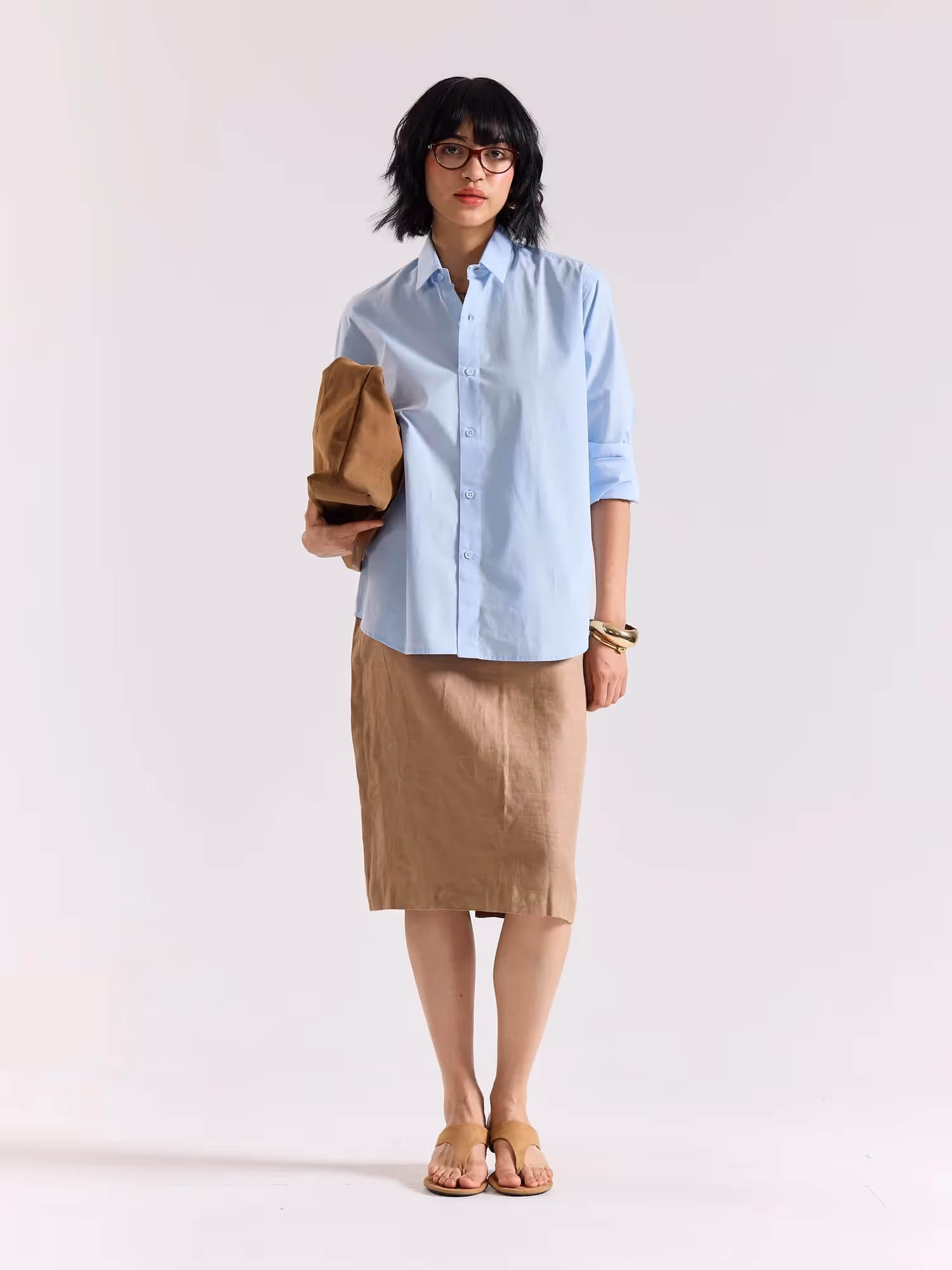 Powder Blue Poplin Shirt image 2