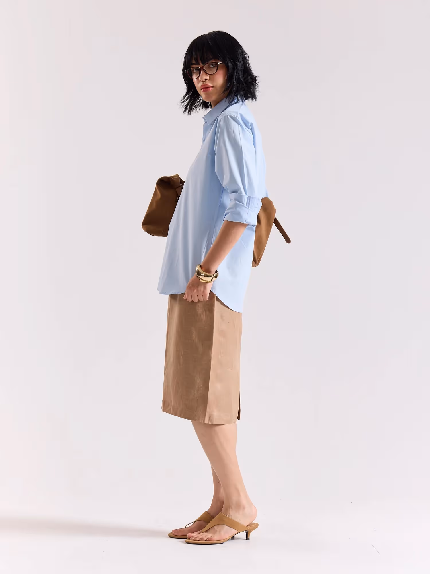 Powder Blue Poplin Shirt image 3