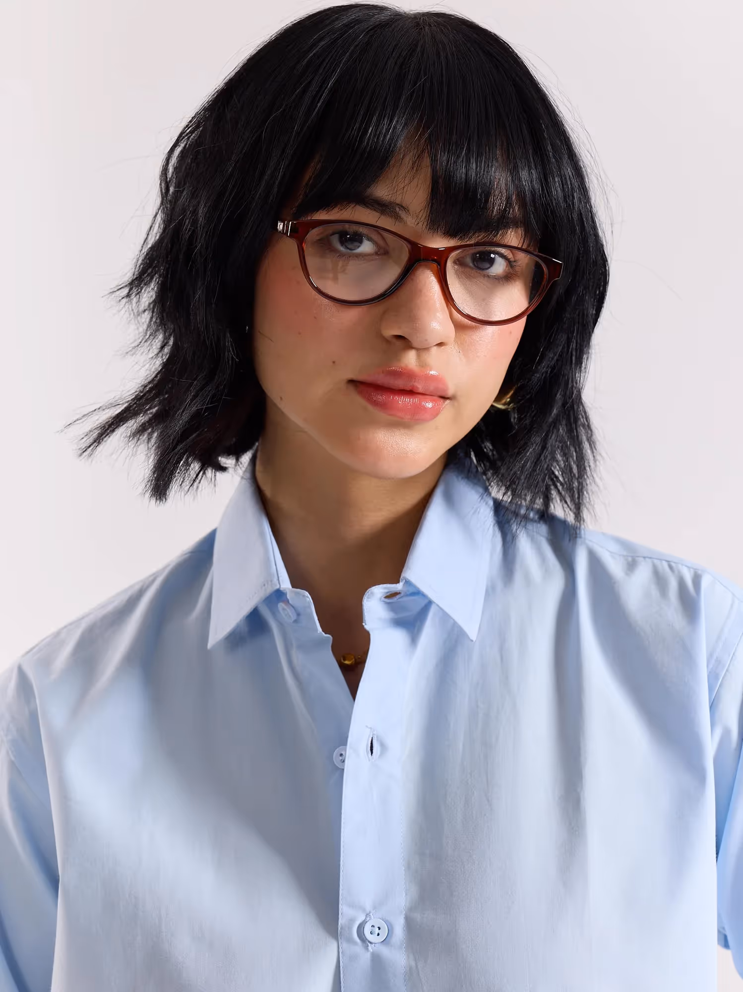 Powder Blue Poplin Shirt image 8