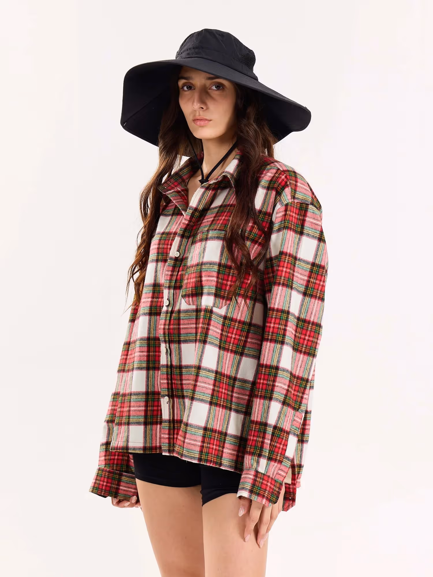 Red Checkered Flannel Overshirt  image 6