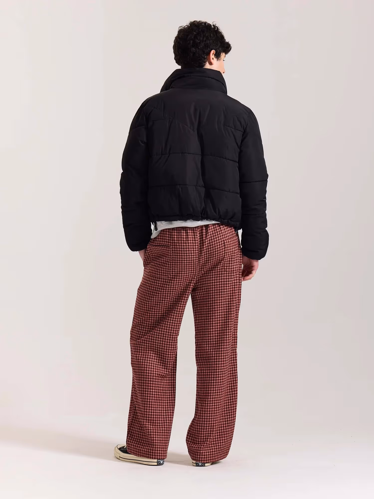 Red Checkered Woolen Pants image 8