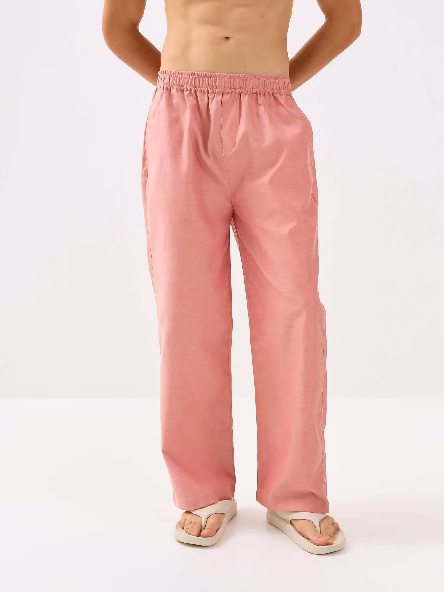 Red Oxford Pull-on Pants  image 3