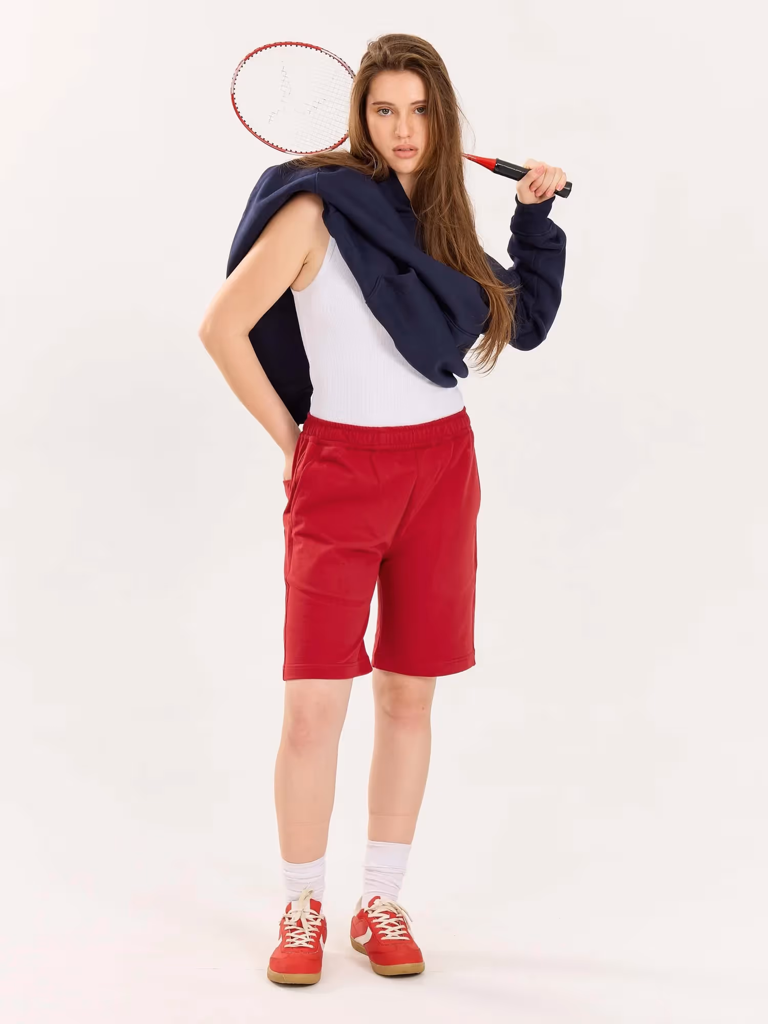 Red Sweatshorts  image 2