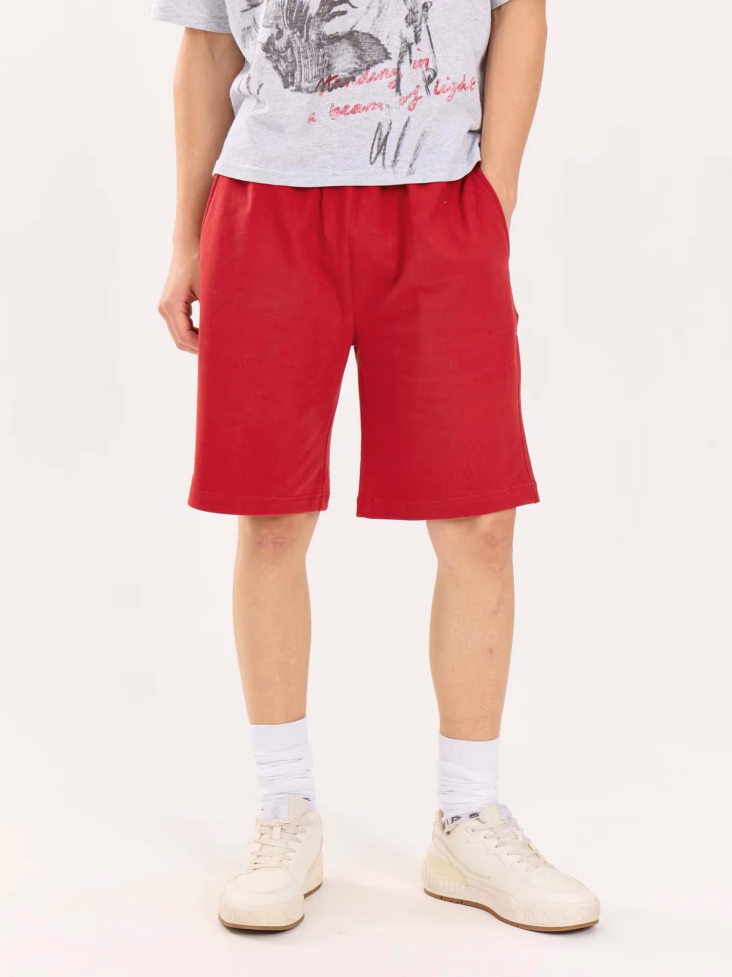 Red Sweatshorts  image 3