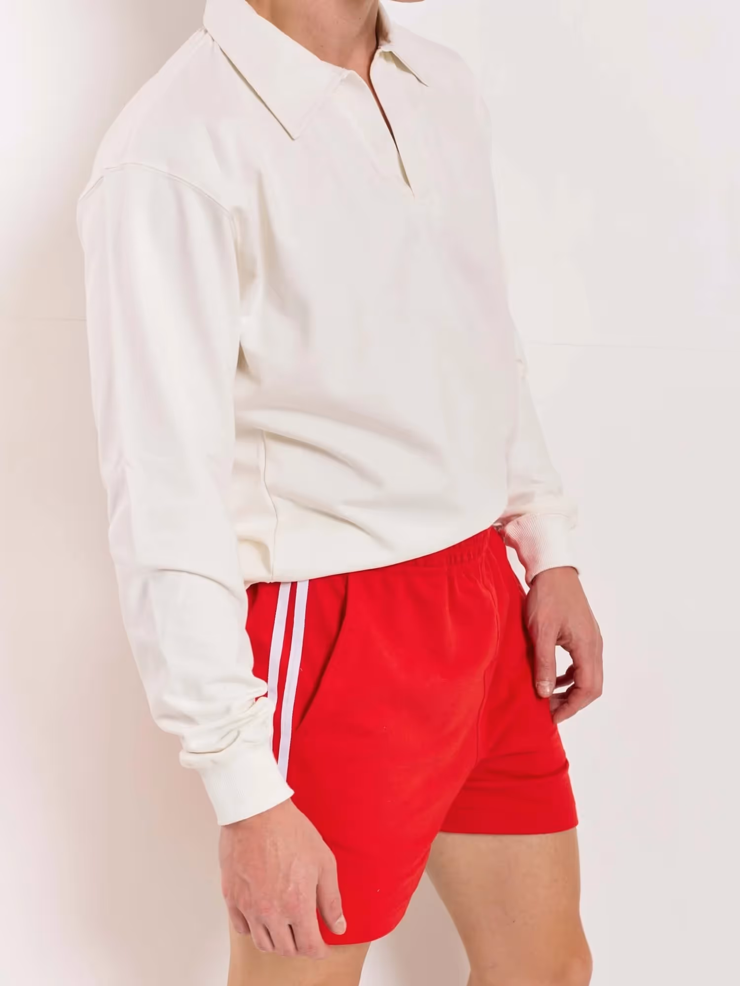 Red Terry Shorts image 5