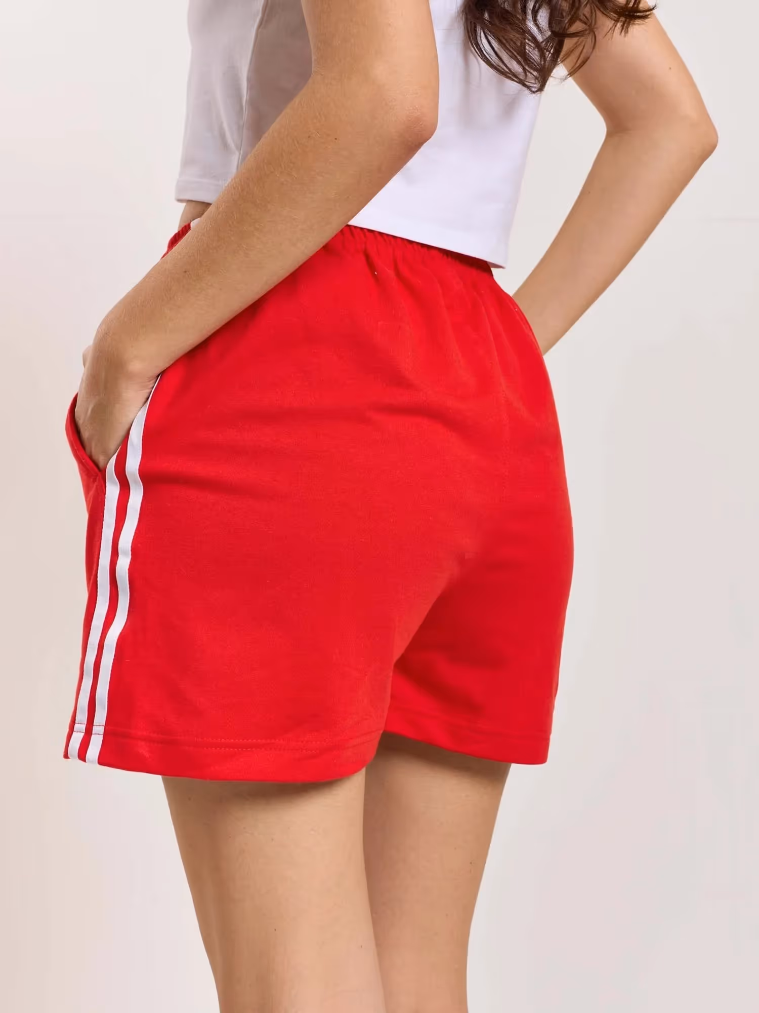 Red Terry Shorts image 8