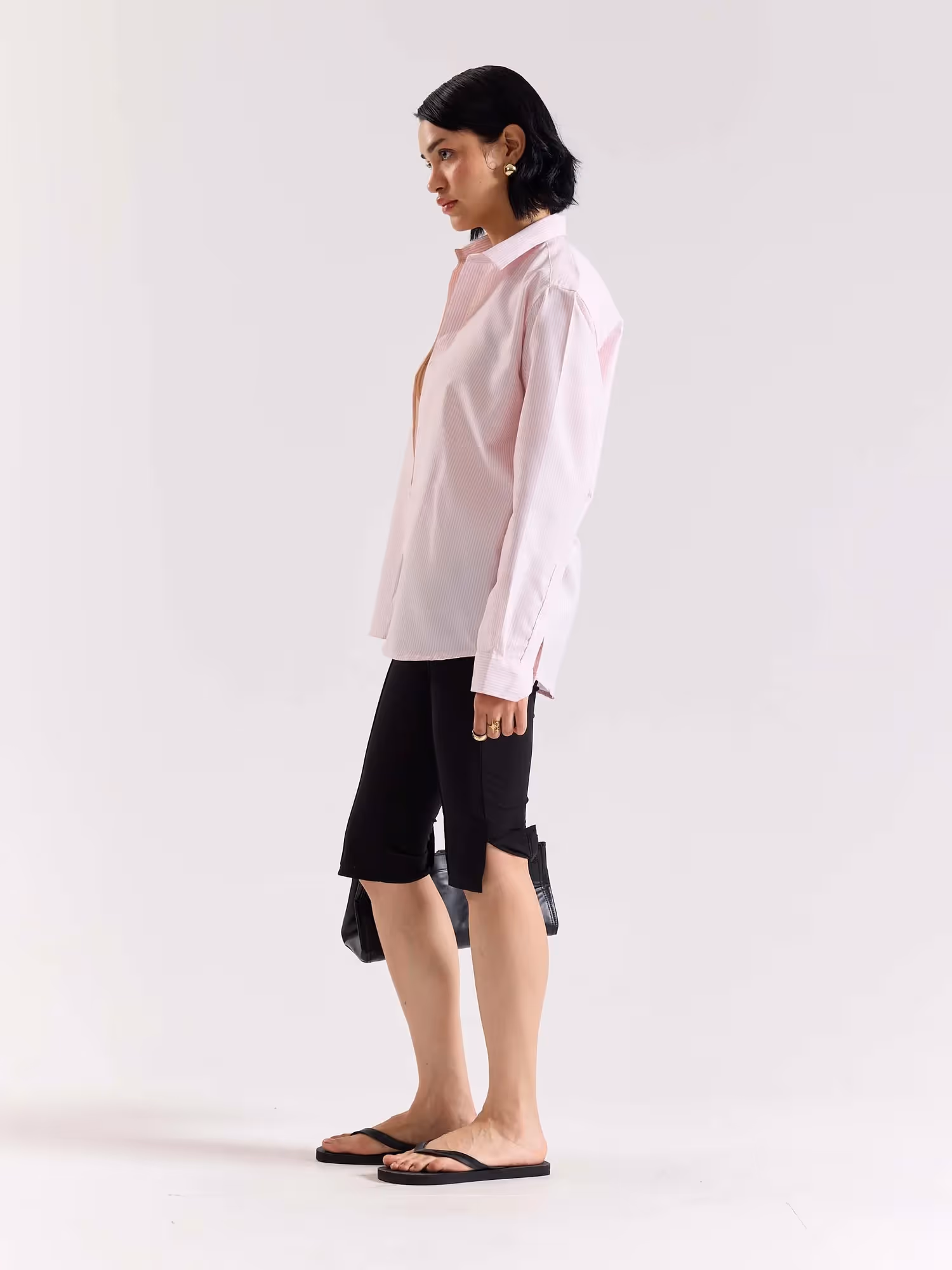 Relaxed Fit Pink Striped Shirt image 3