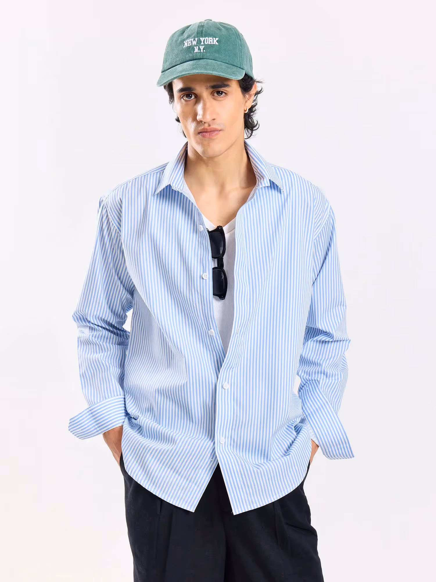 Relaxed Fit Poplin Striped Shirt image 2