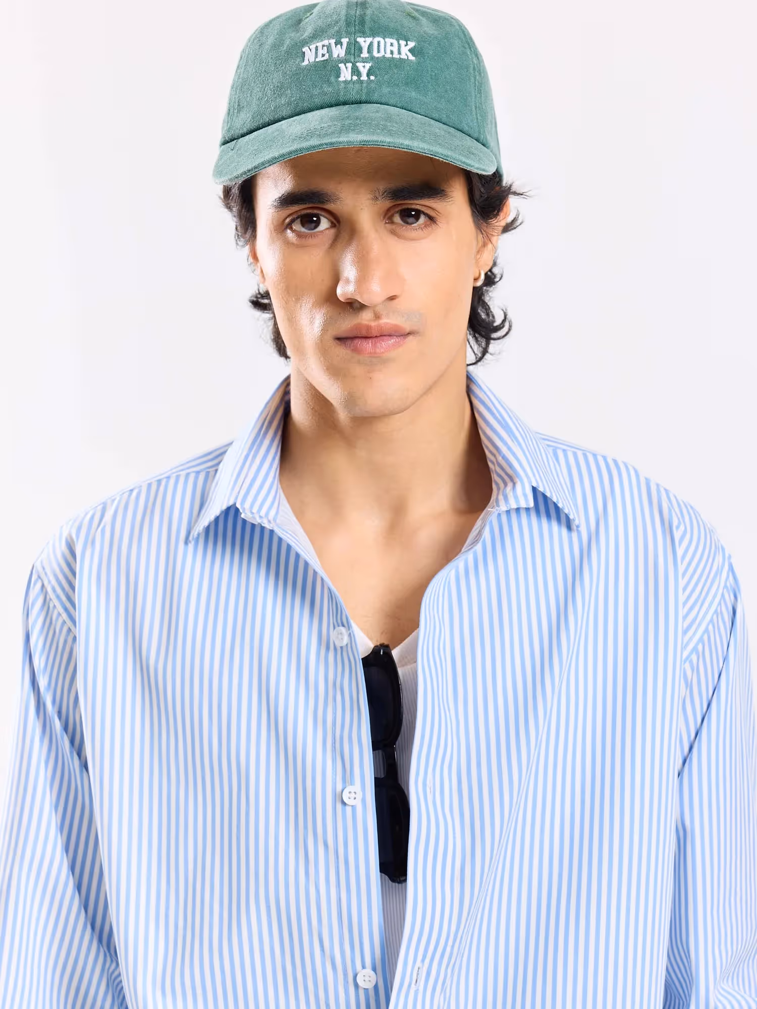 Relaxed Fit Poplin Striped Shirt image 3