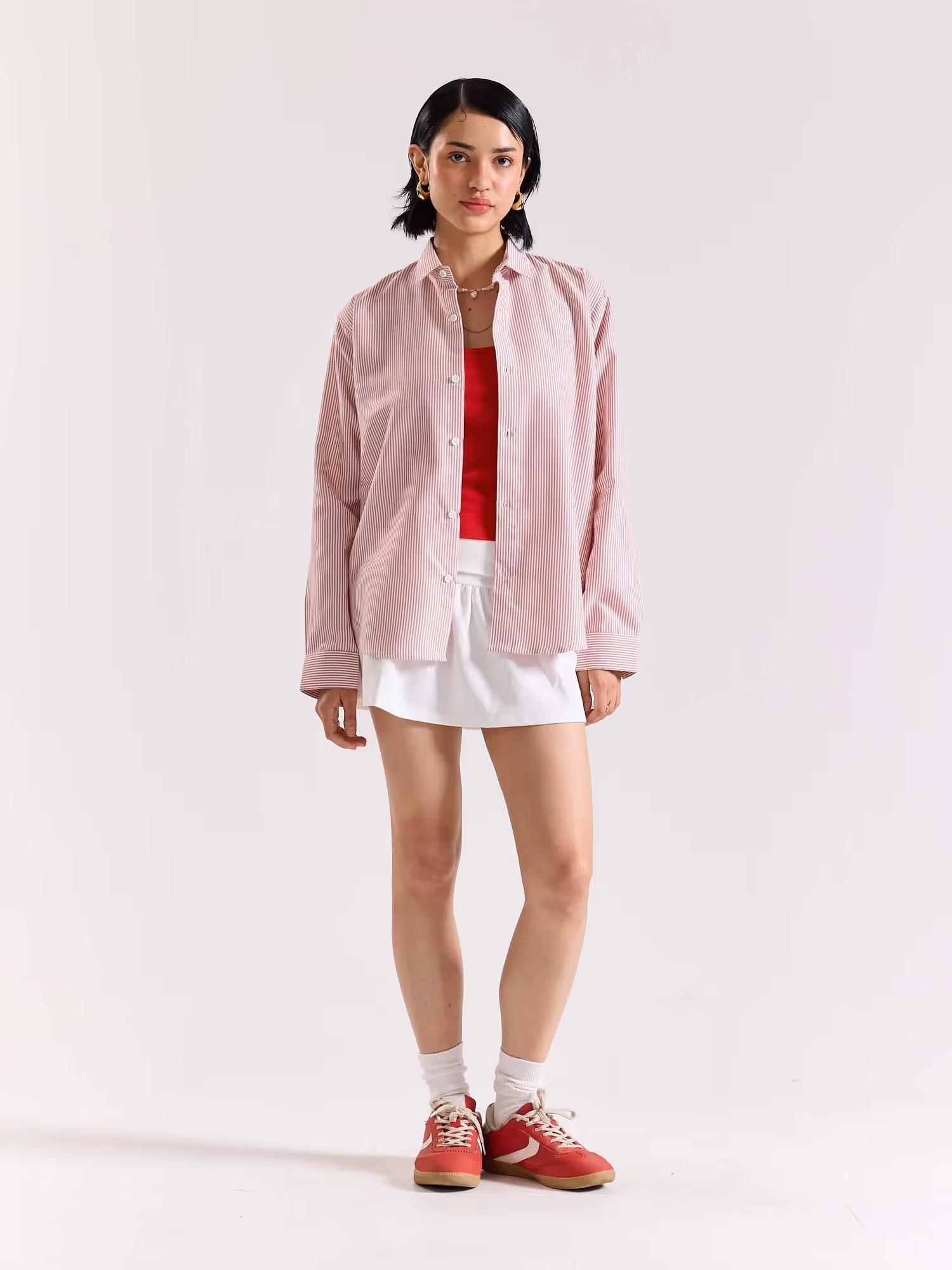 Relaxed Fit Red Striped Shirt  image 2