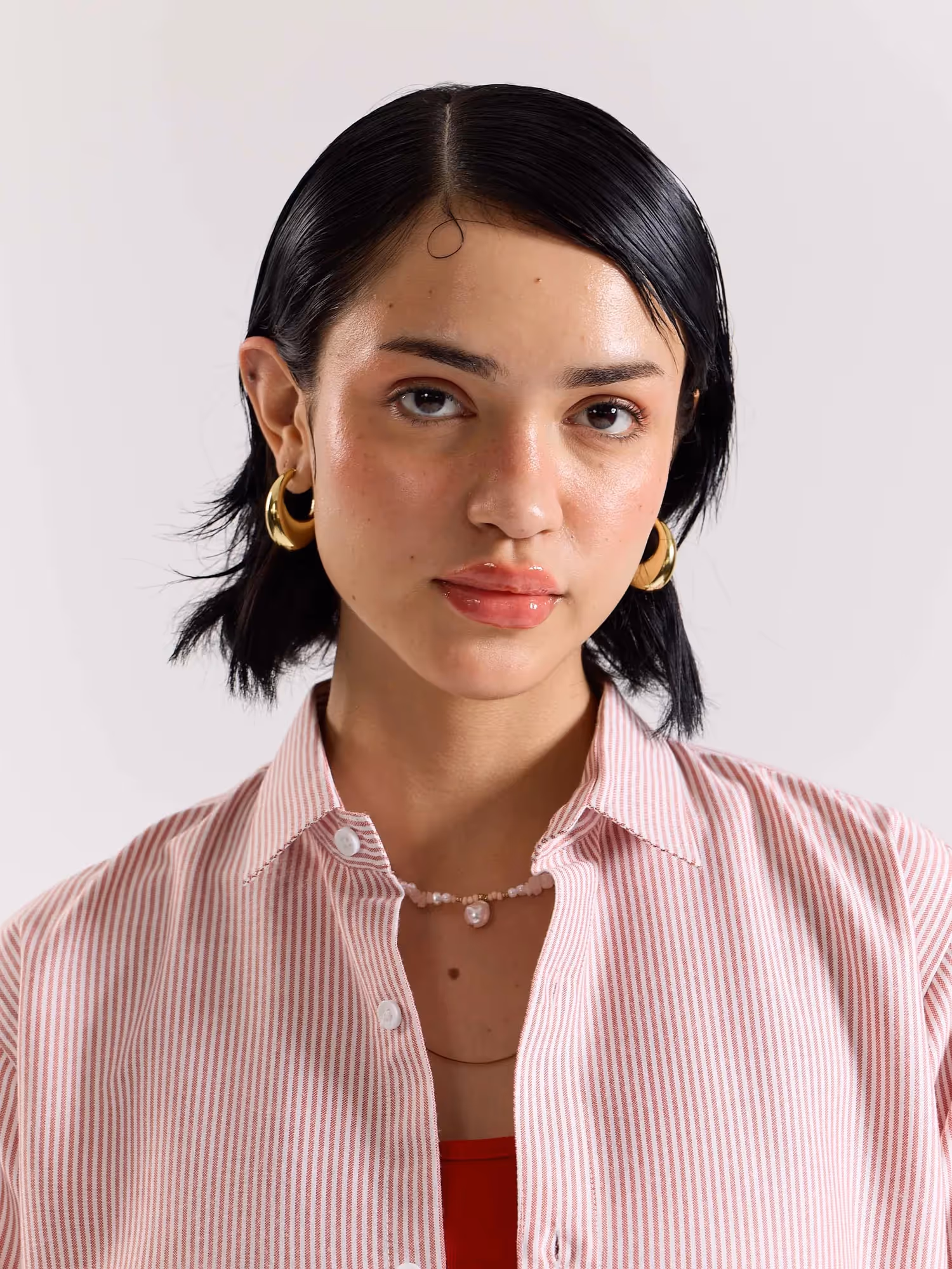 Relaxed Fit Red Striped Shirt  image 8