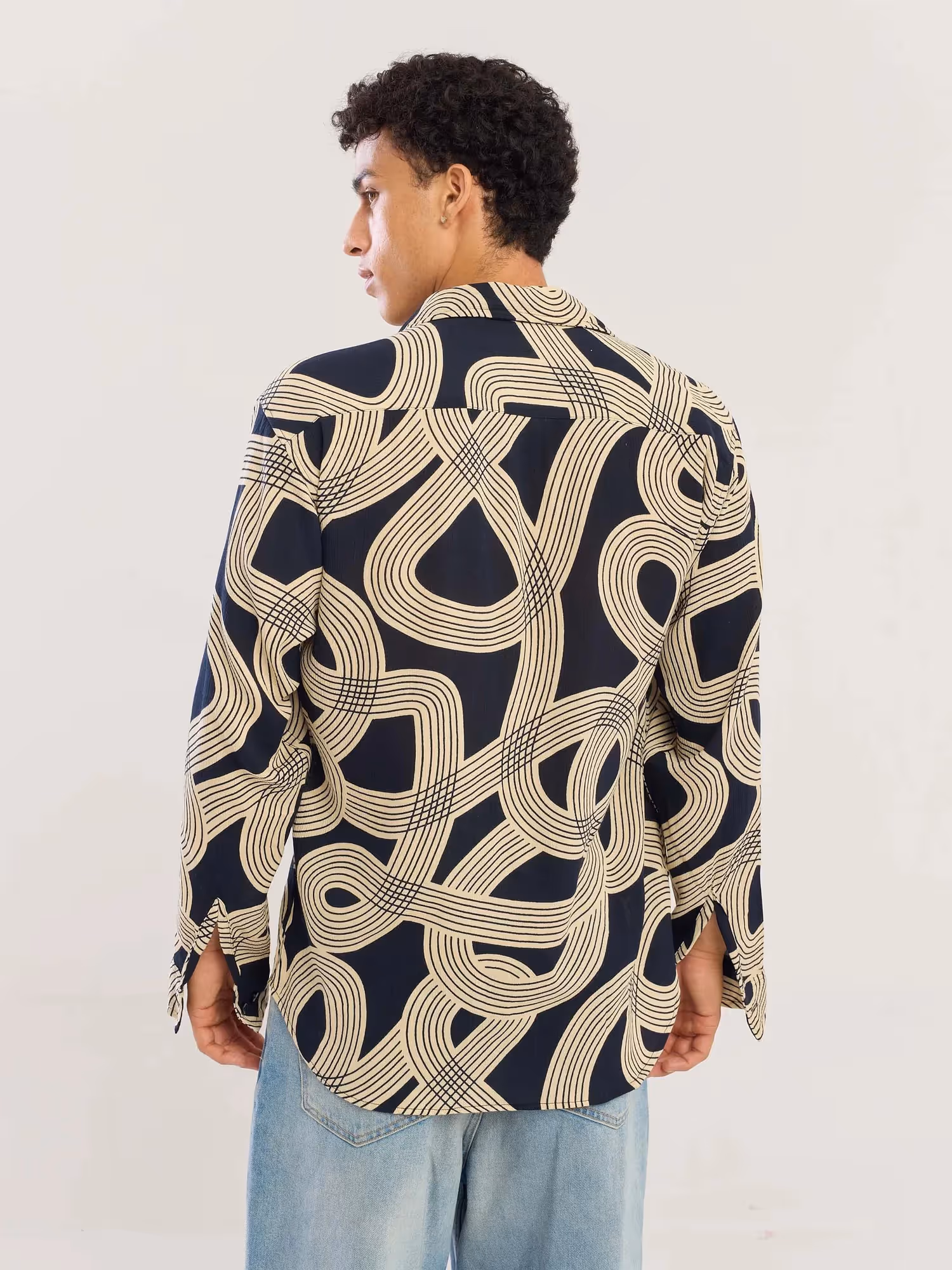 Retro Ripples Wrinkled Shirt image 8
