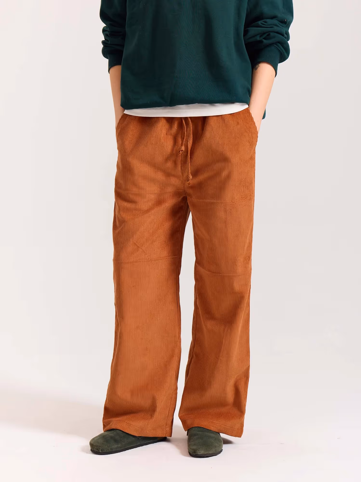Rust Orange Corduroy Pull-on Pants  image 4