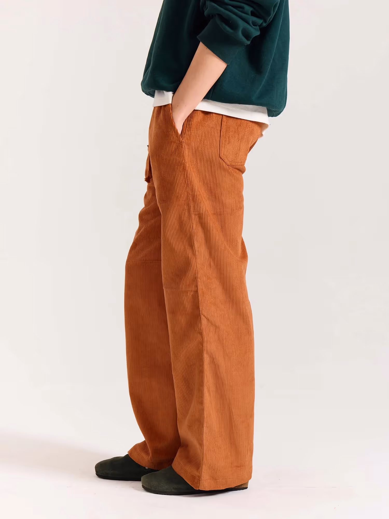Rust Orange Corduroy Pull-on Pants  image 7